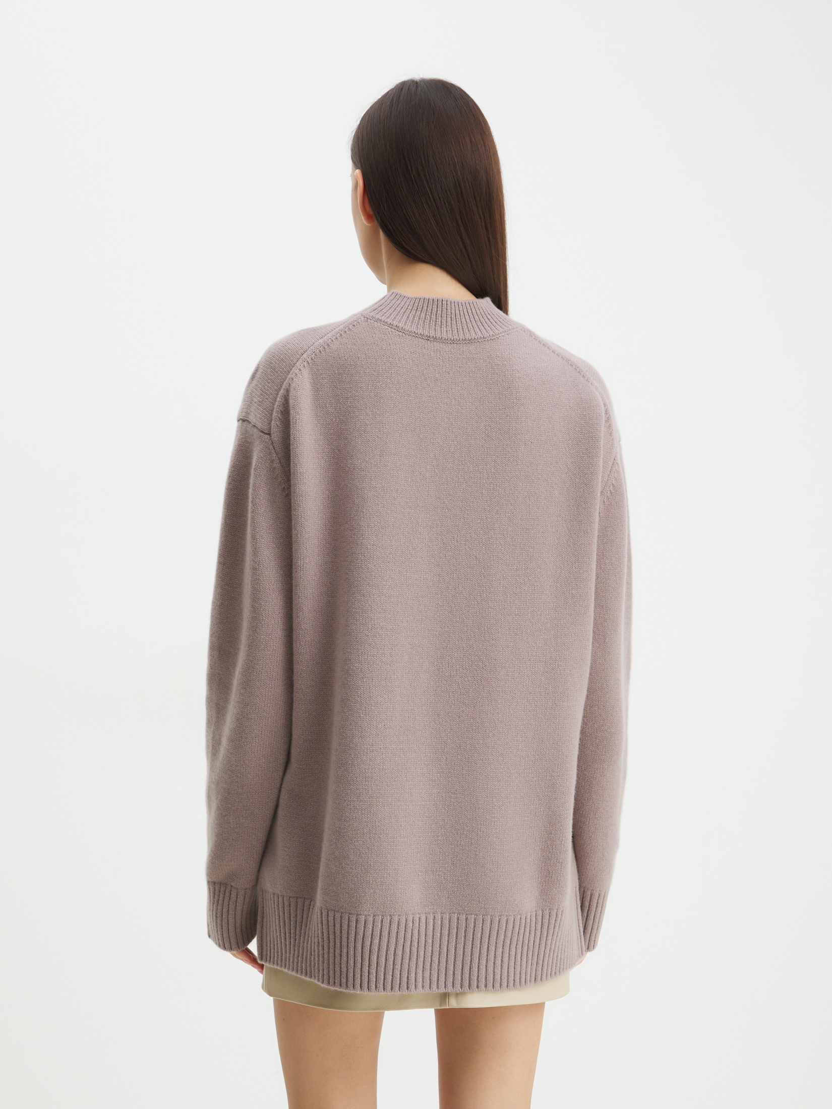 Женский свитер MAISON DAVID 4350983, коричневато-серый