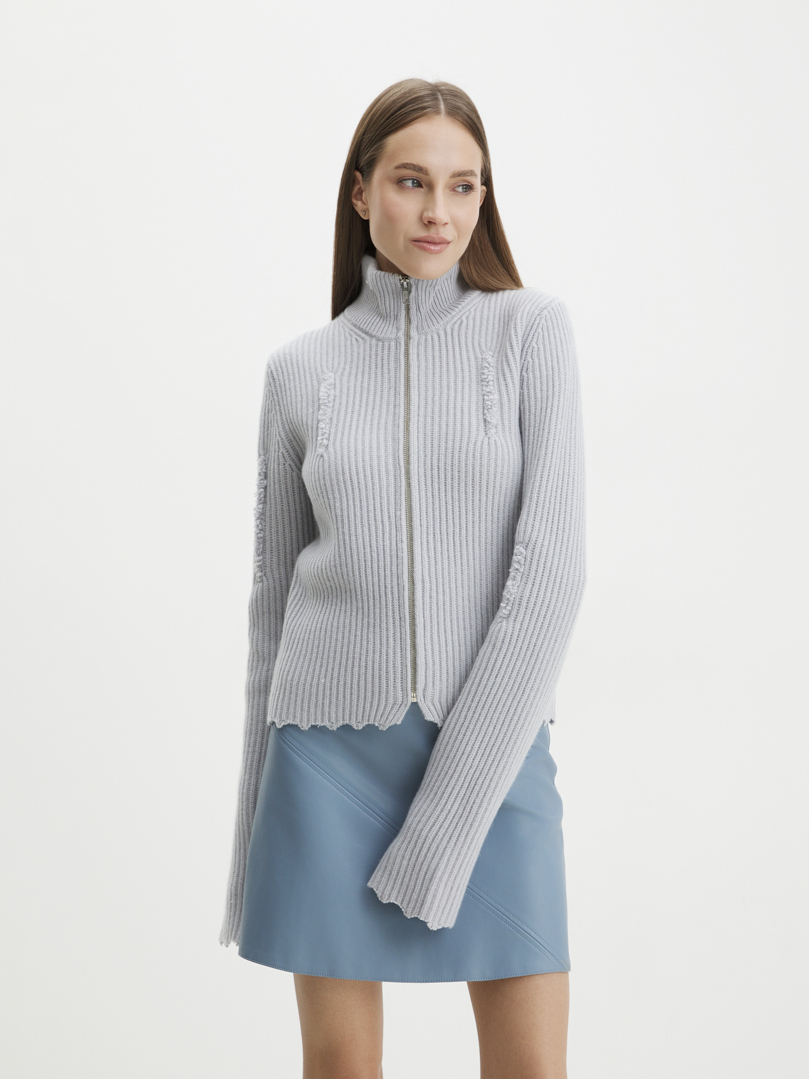 Женский кардиган MAISON DAVID 4351111, светло-серый