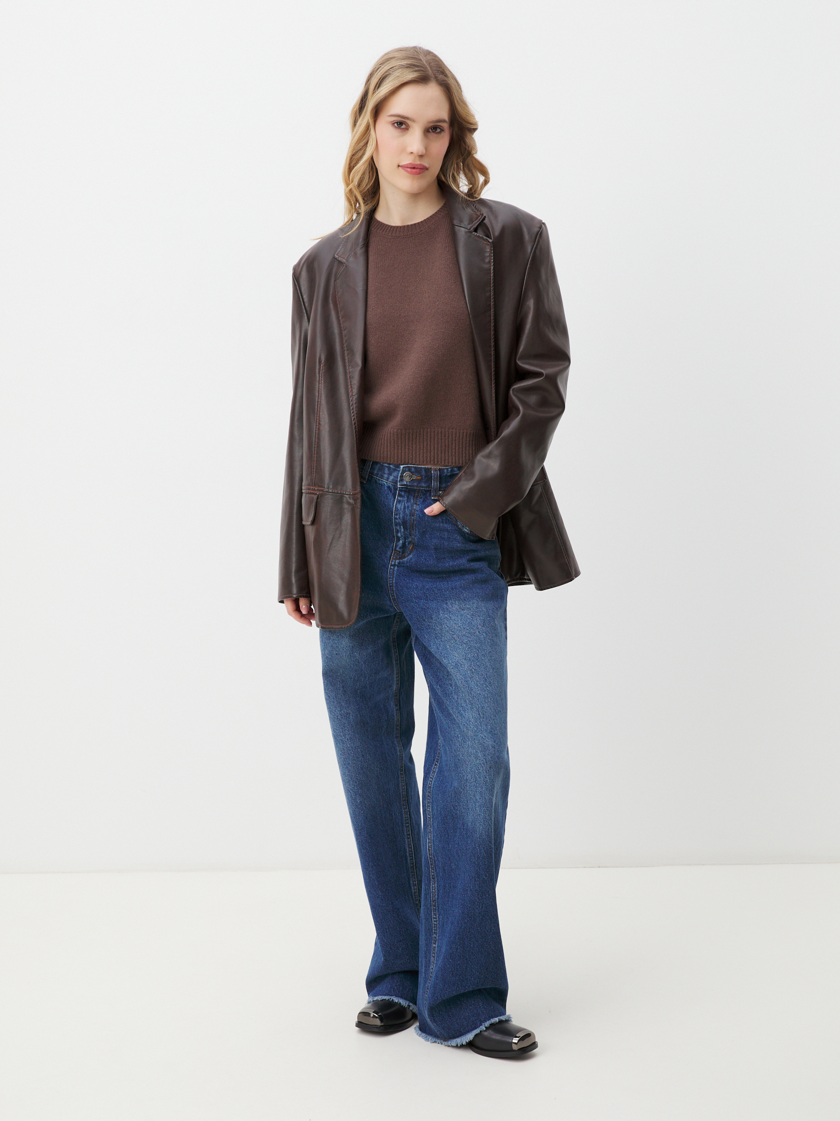 Женский джемпер MAISON DAVID 4406786, серовато-коричневый