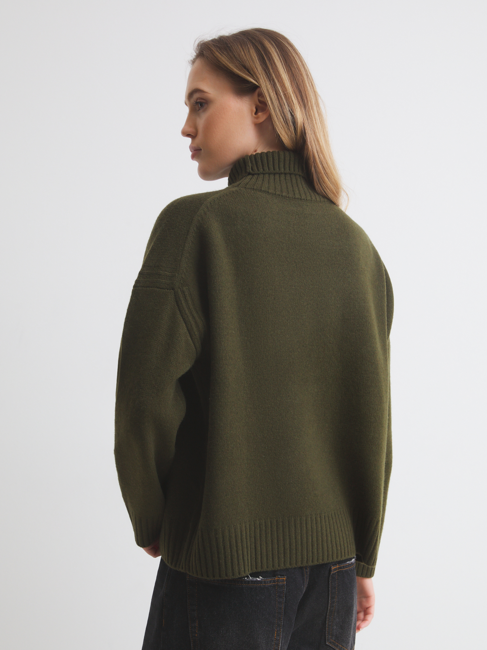 Женский свитер MAISON DAVID 4381763, хаки