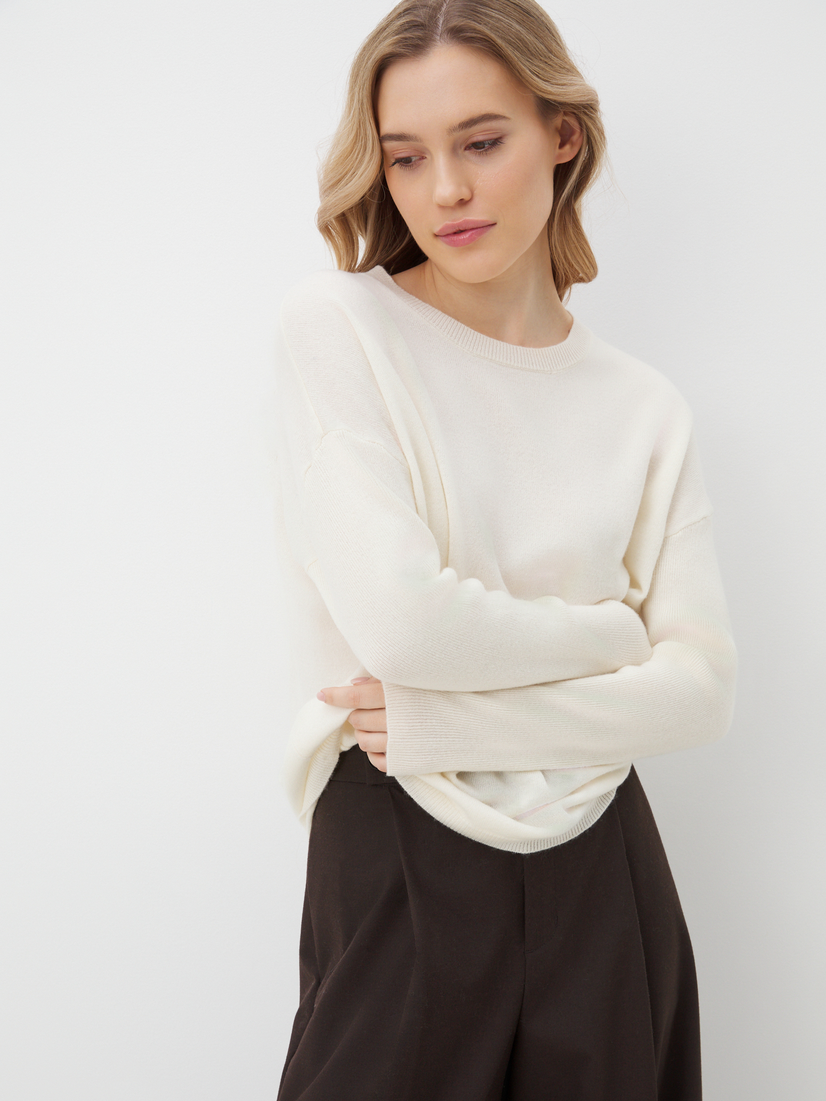 Женский джемпер MAISON DAVID 4451194, молочно-белый