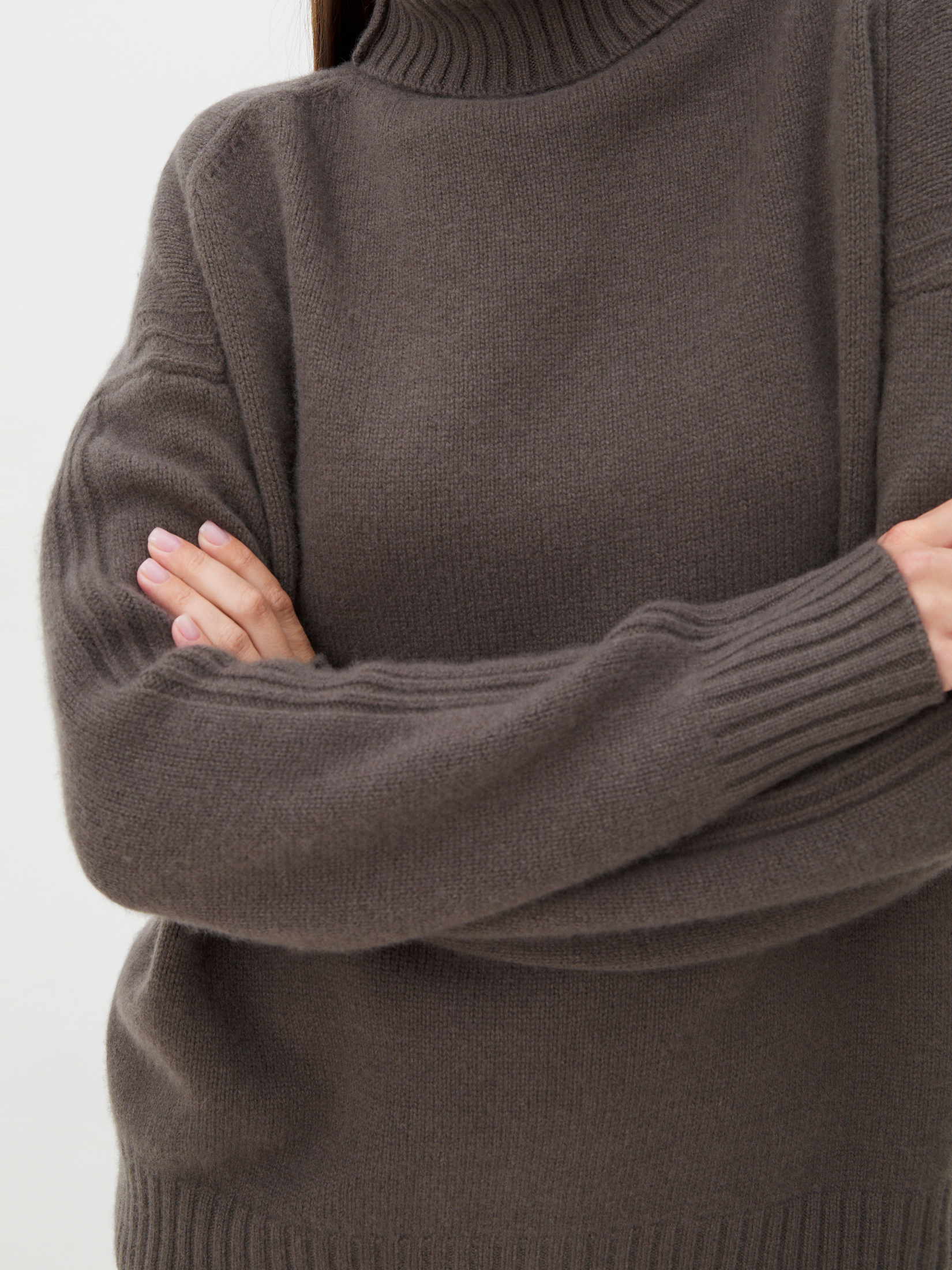 Женский свитер MAISON DAVID 4269332, коричневато-серый