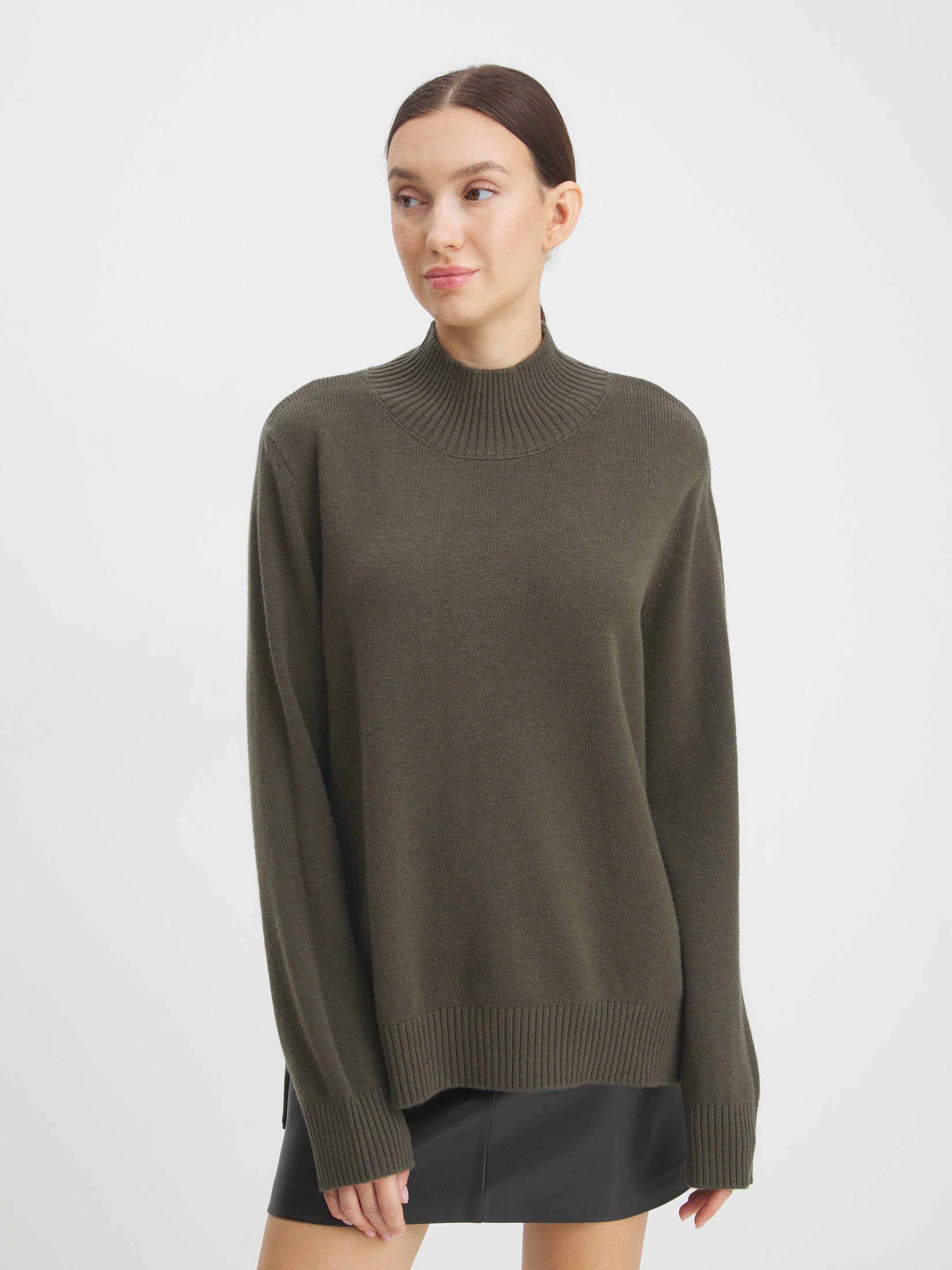 Женский свитер MAISON DAVID 4332184, хаки