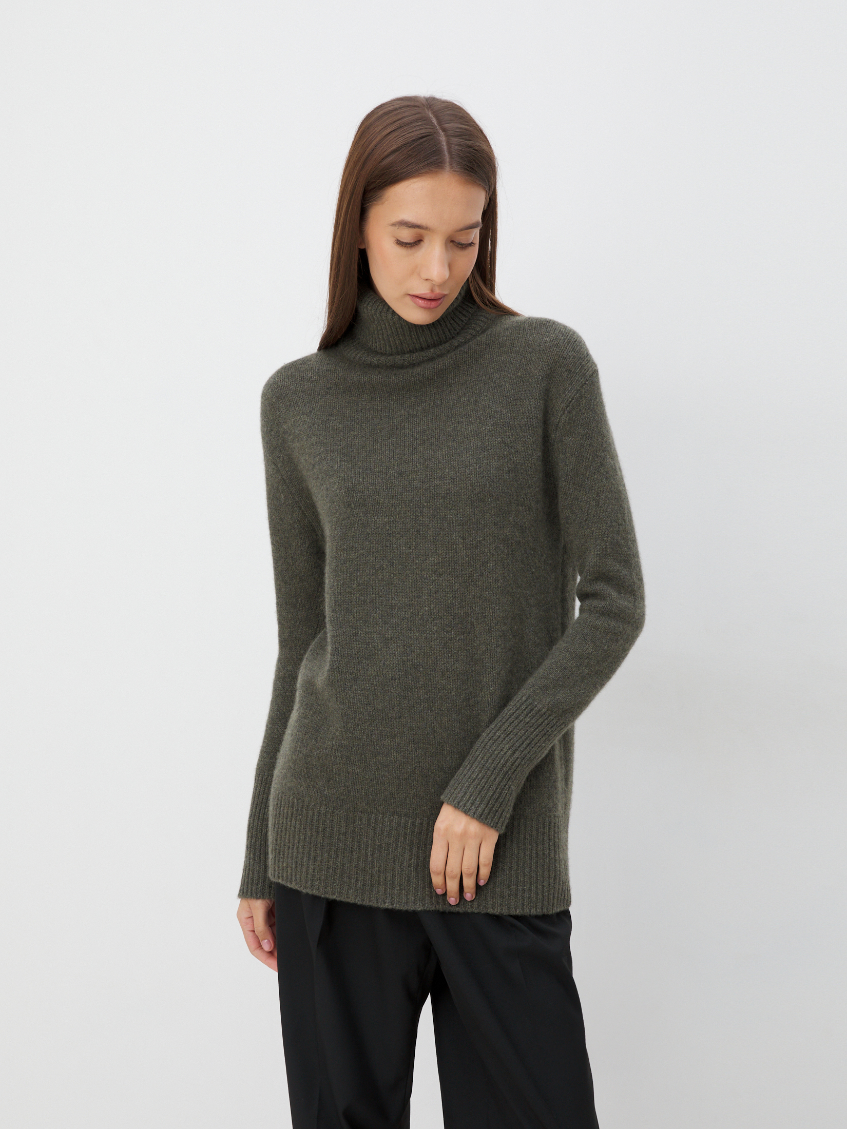 Женский свитер MAISON DAVID 3841744, темно-зеленый