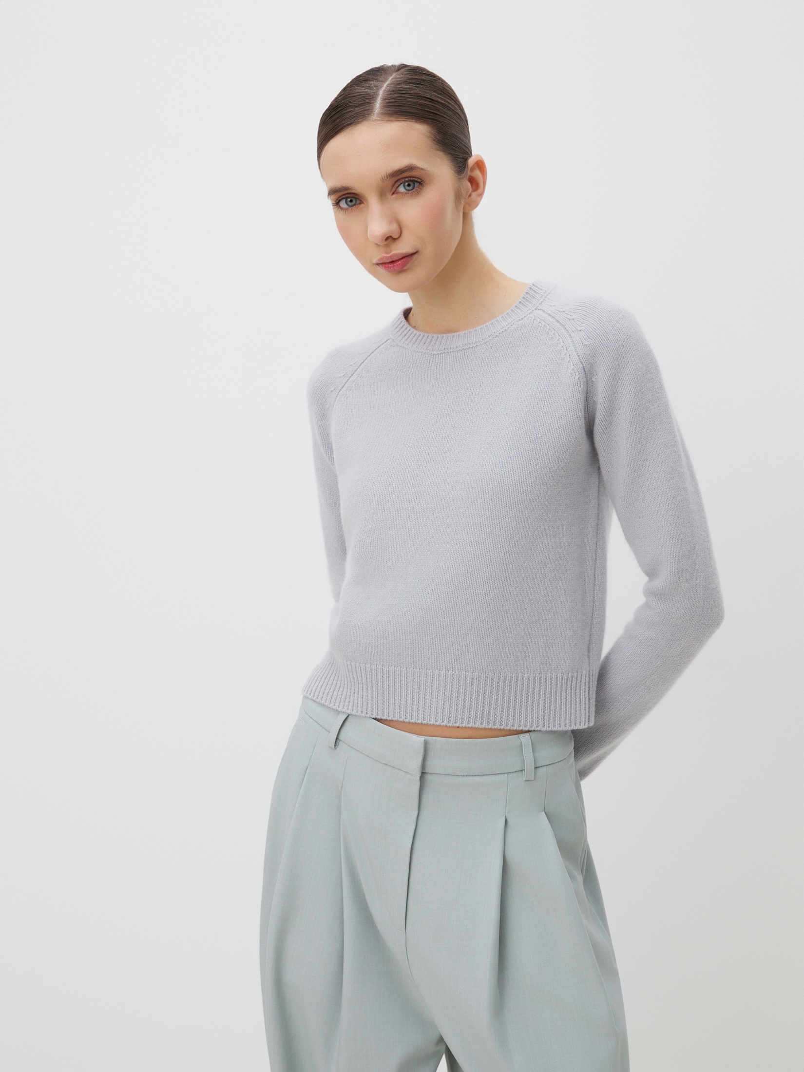 Женский джемпер MAISON DAVID 4406807, светло-серый