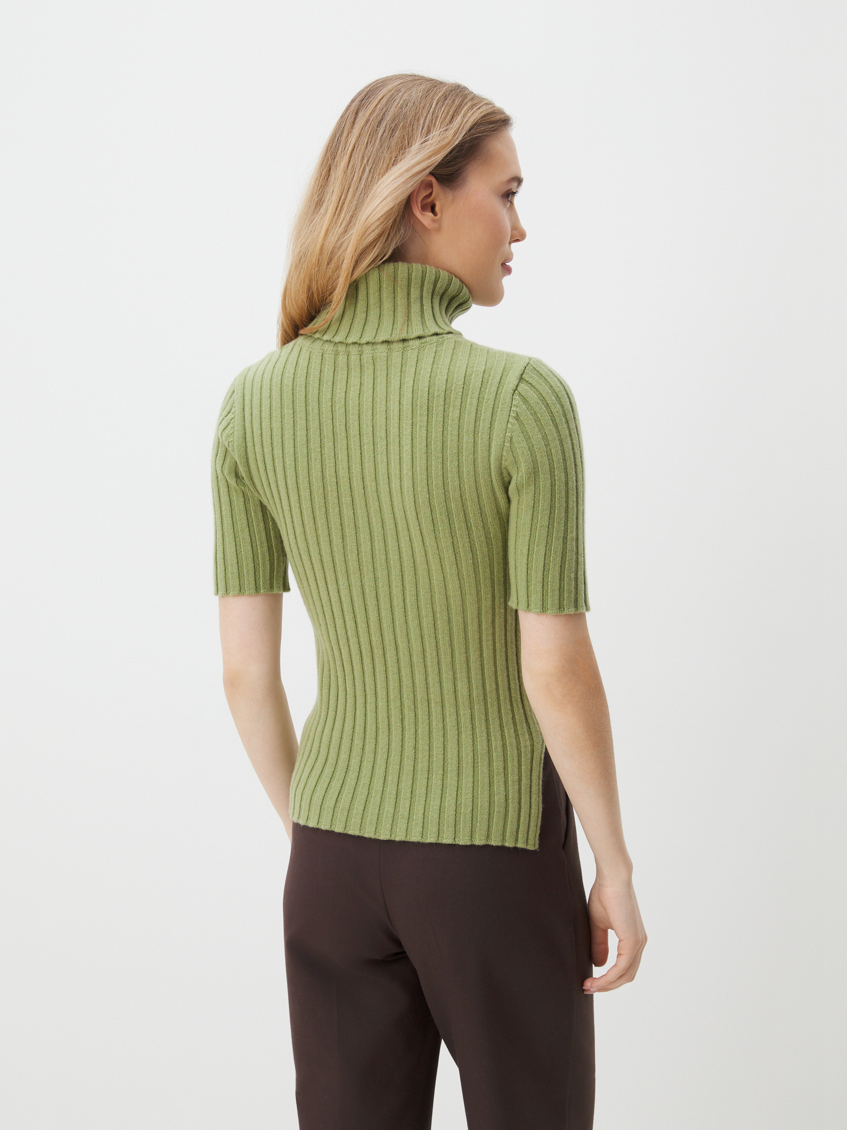 Женская водолазка MAISON DAVID 4450693, бежево-зеленый