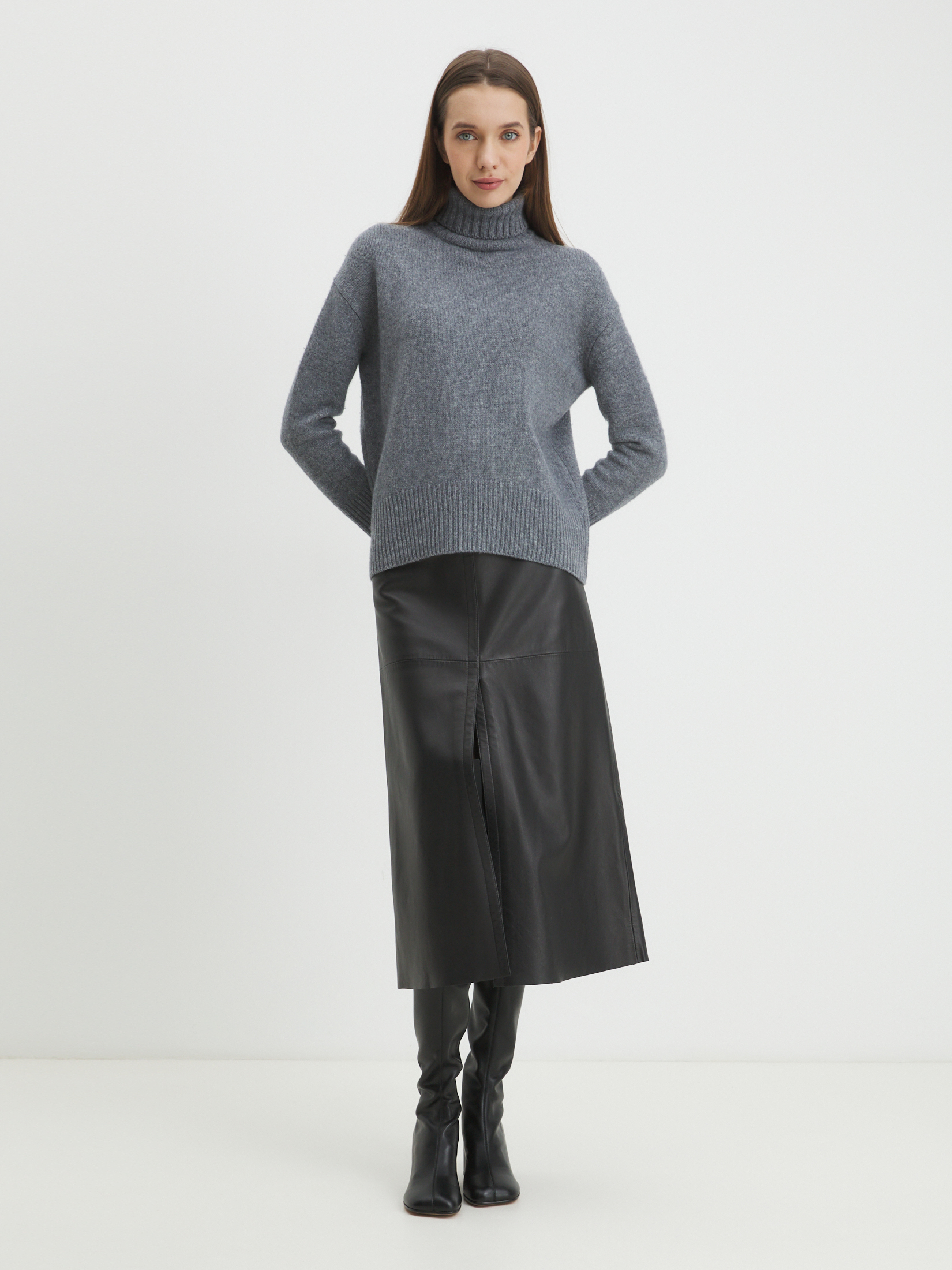 Женский свитер MAISON DAVID 4406610, серый