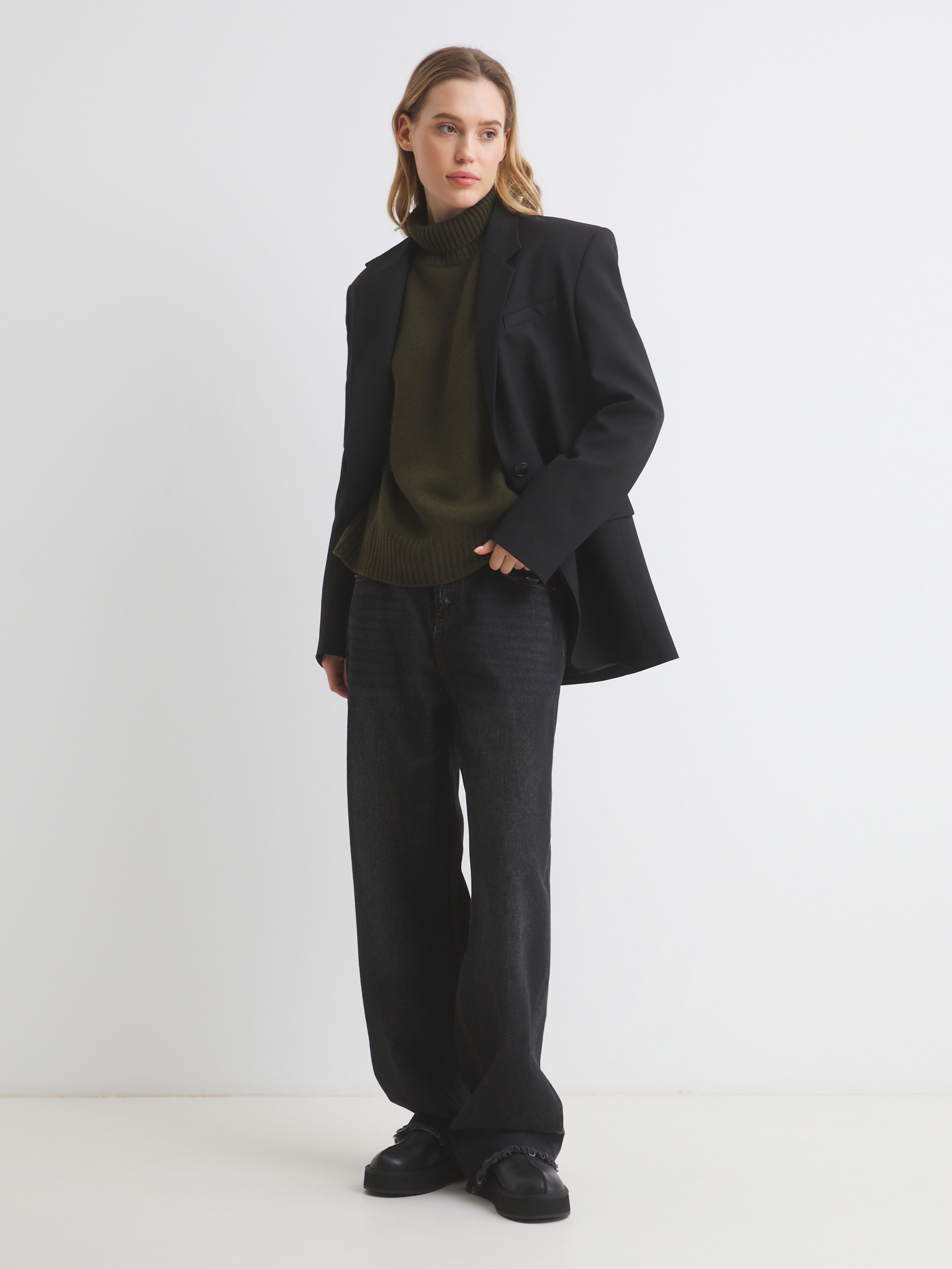 Женский свитер MAISON DAVID 4381763, хаки