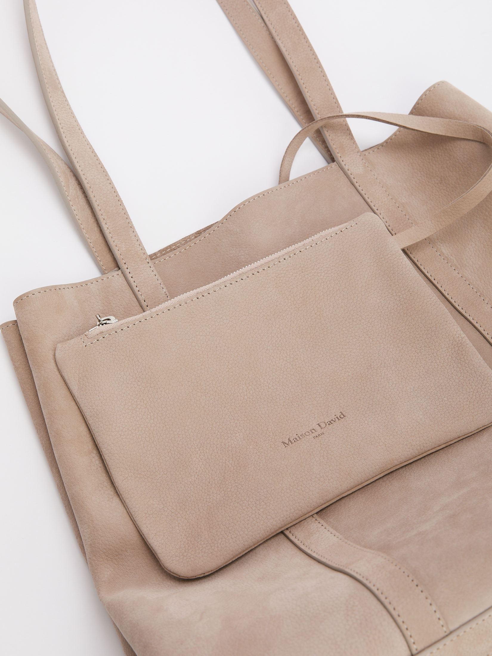 Женский шоппер MAISON DAVID 4661398, пыльно-бежевый