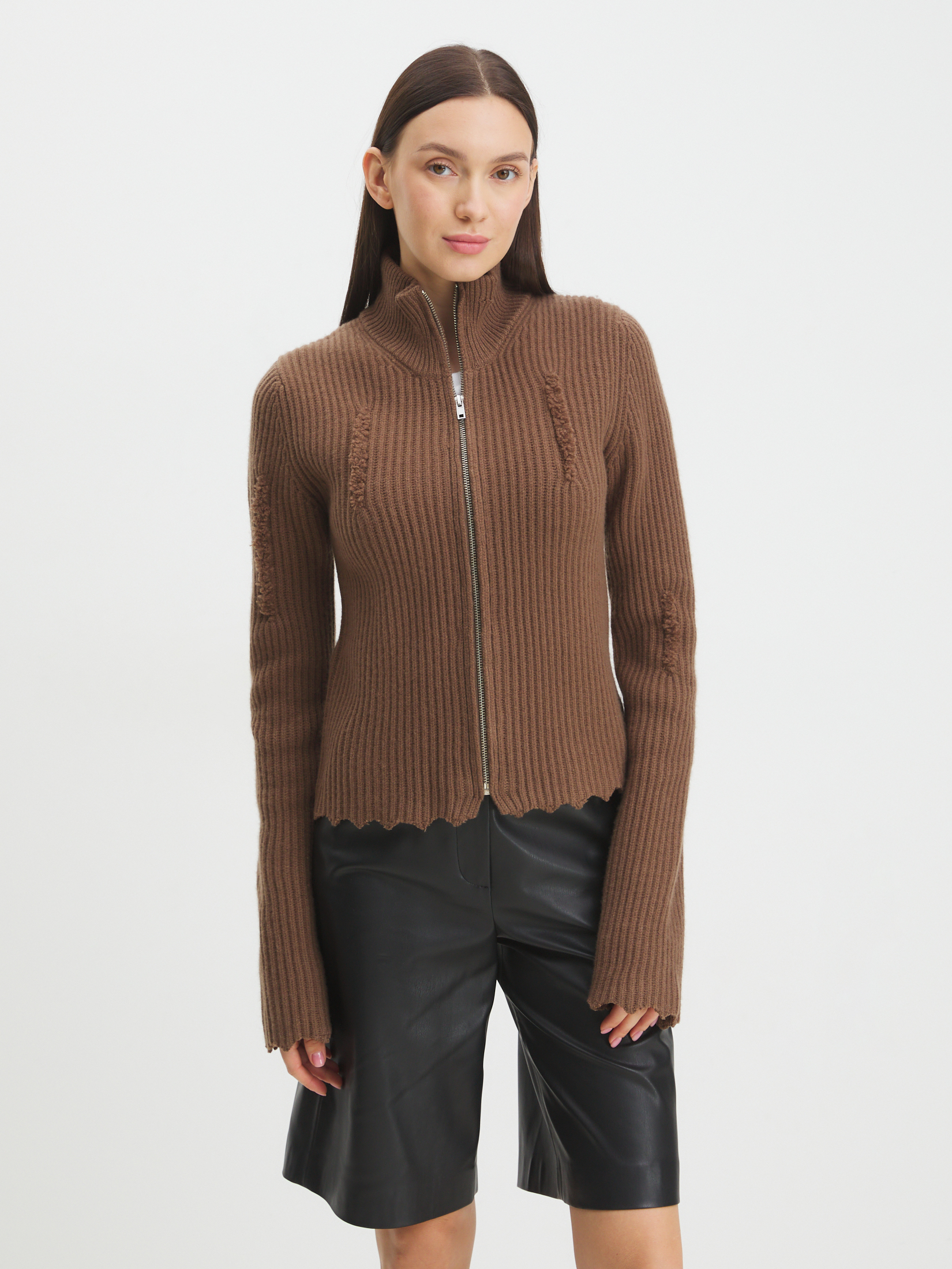 Женский кардиган MAISON DAVID 4351153, коричневый