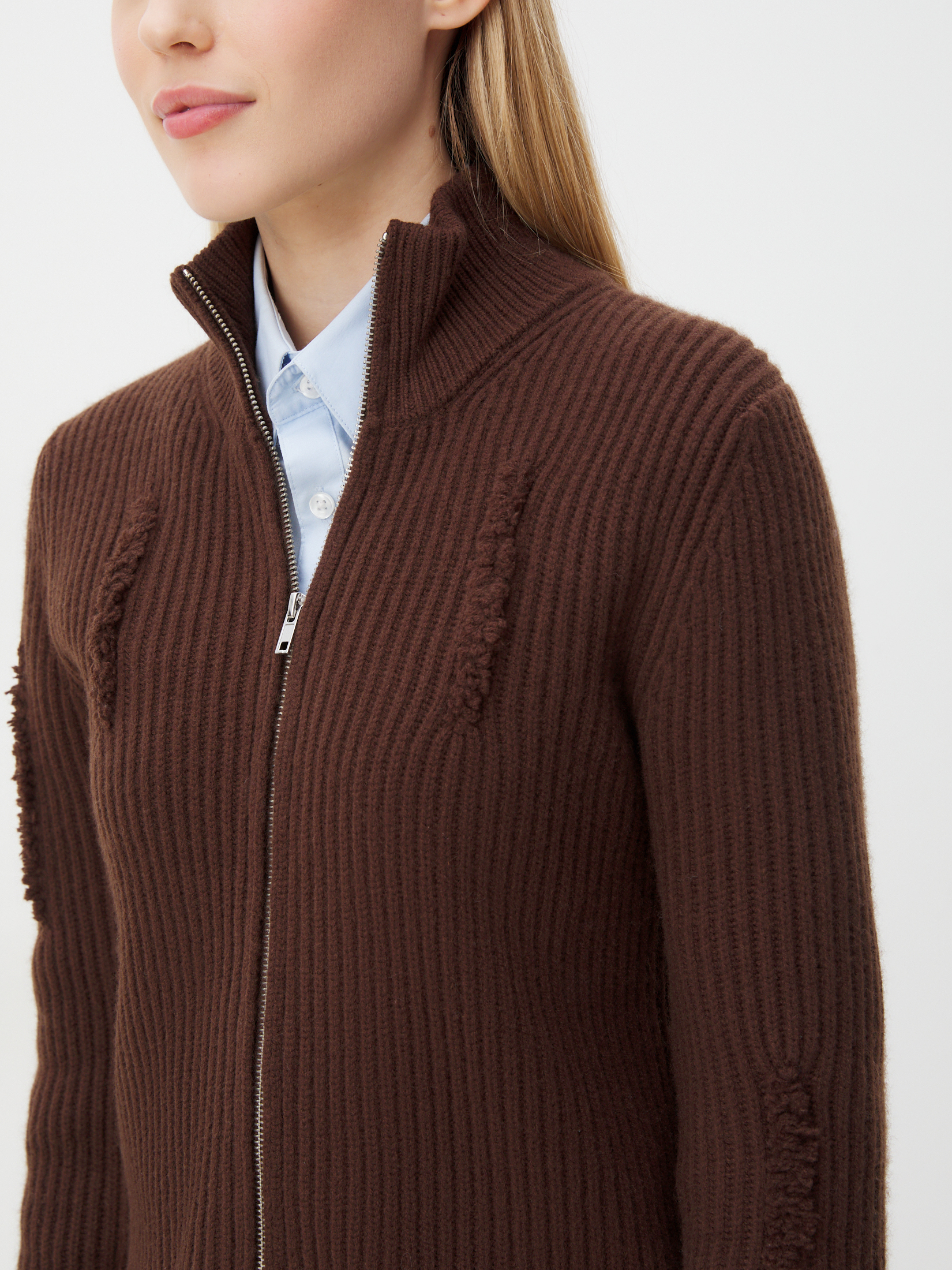 Женский кардиган MAISON DAVID 4351160, темно-коричневый