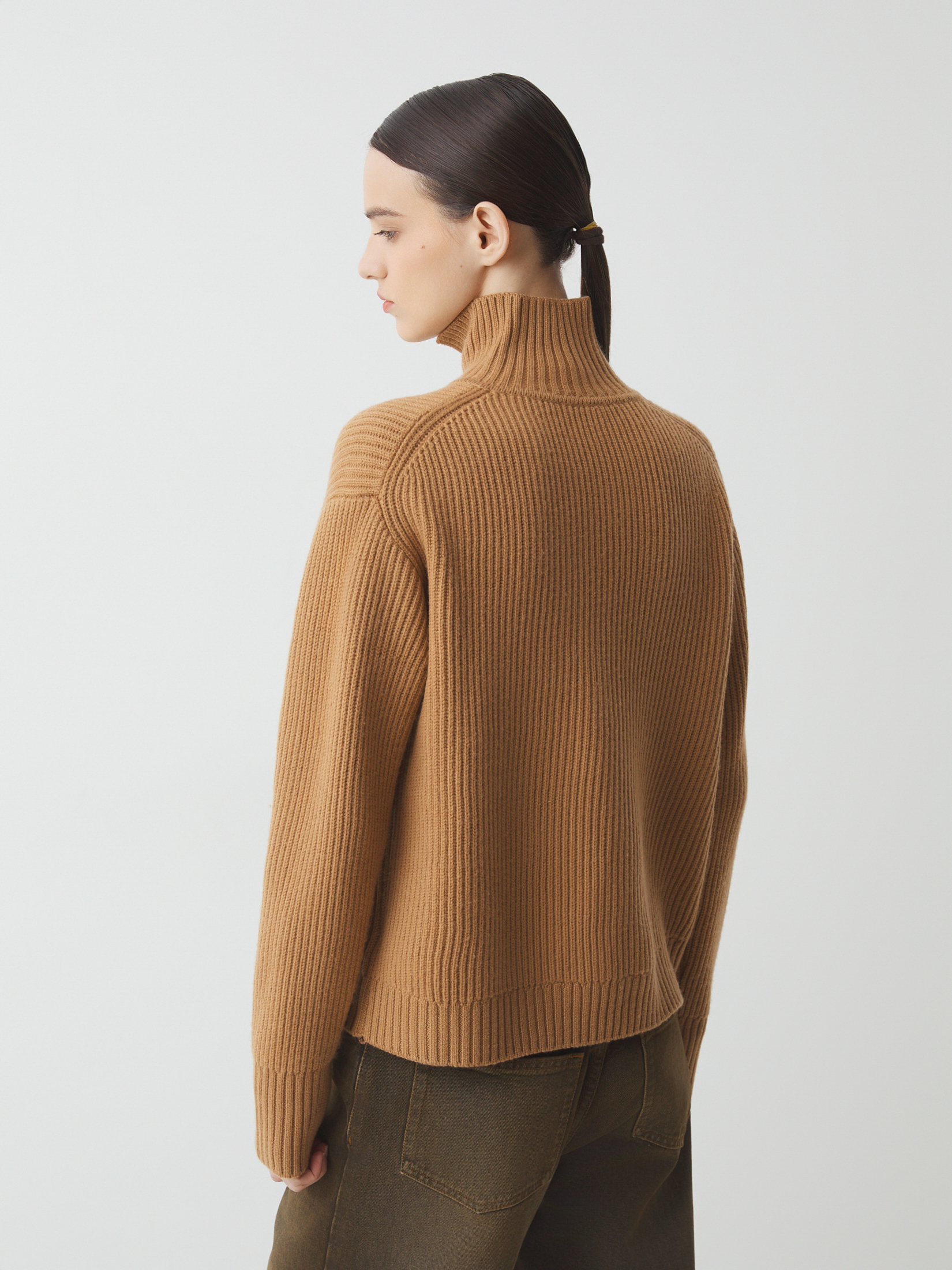 Женский свитер MAISON DAVID 4381859, коричнево-бежевый