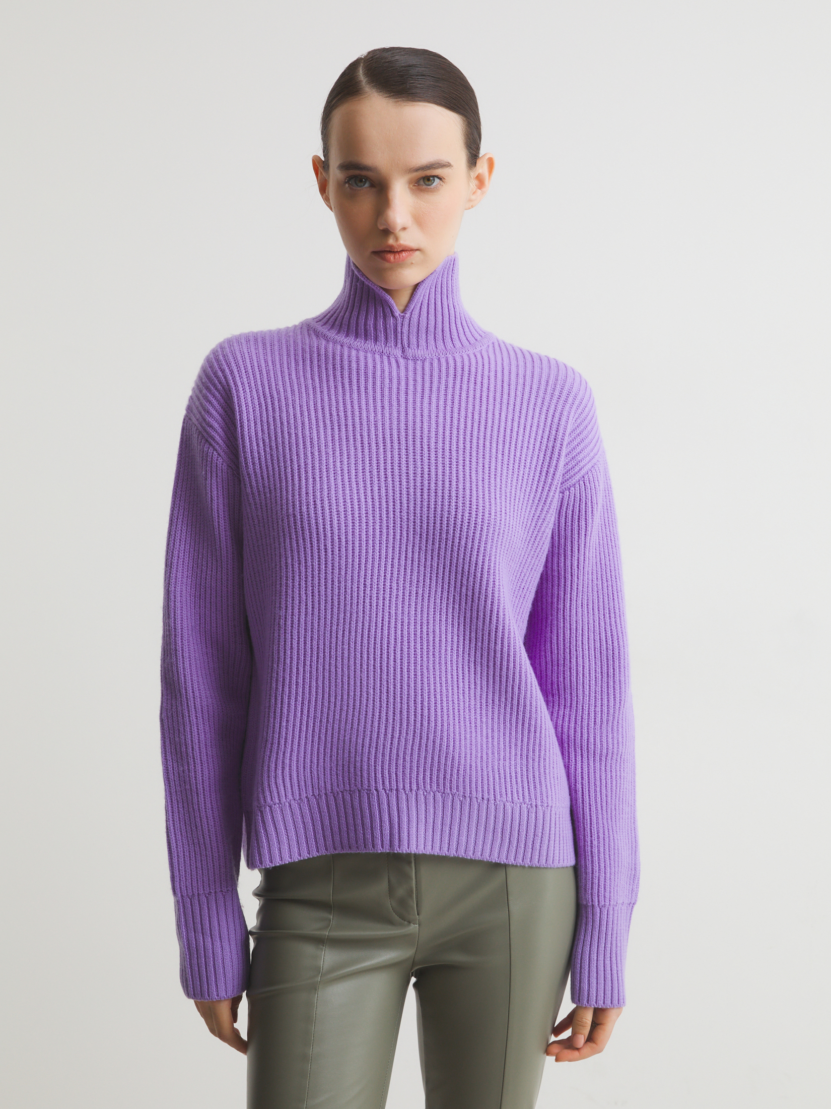 Женский свитер MAISON DAVID 4381874, сиреневый