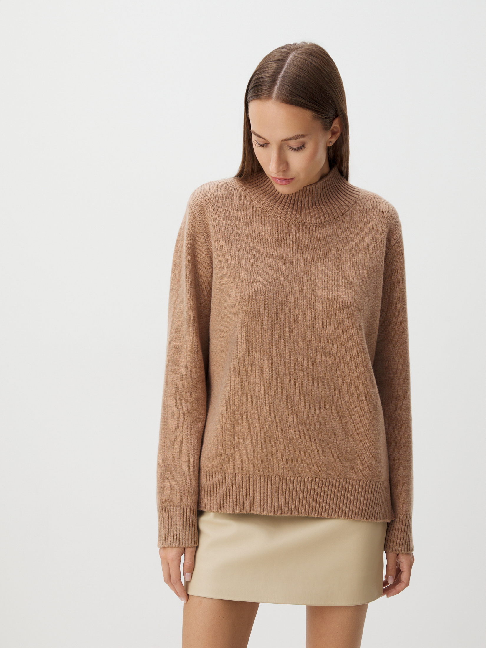 Женский свитер MAISON DAVID 4332202, бежево-коричневый