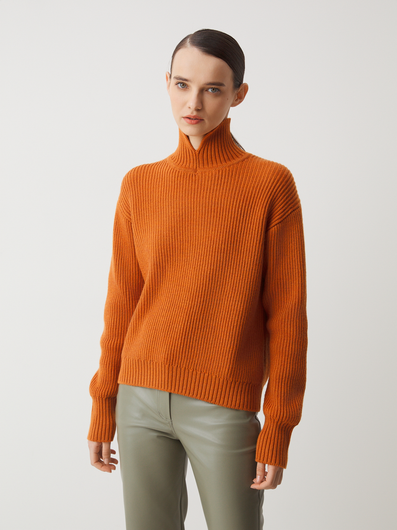 Женский свитер MAISON DAVID 4382053, темно-оранжевый