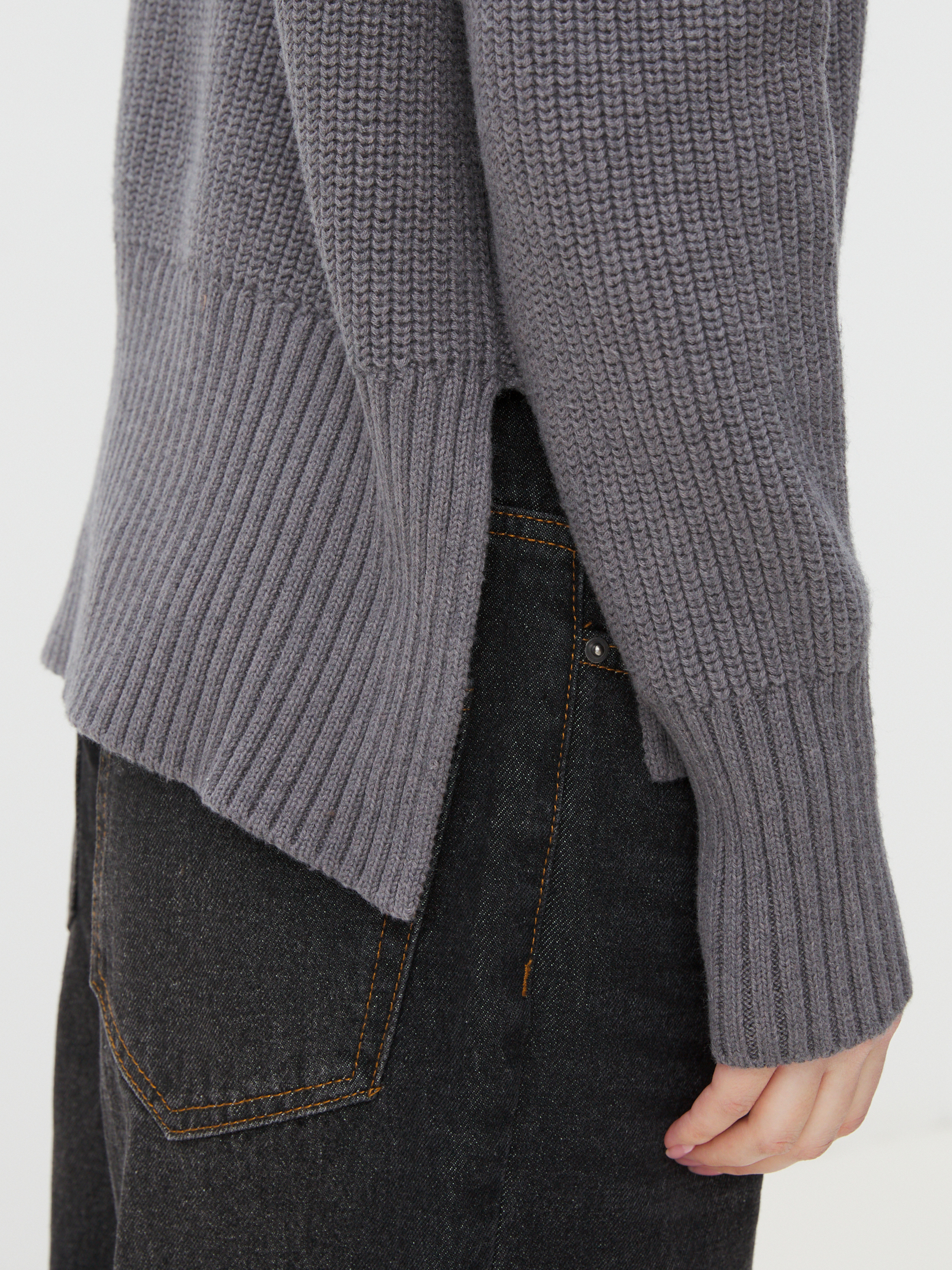 Женский свитер MAISON DAVID 4450889, темно-серый