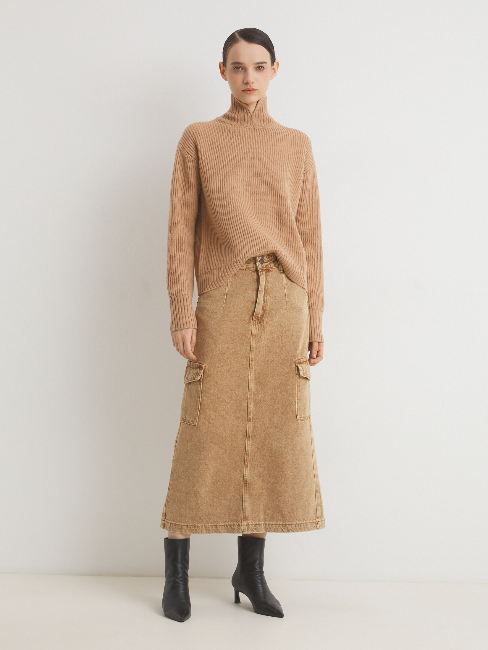 Женский свитер MAISON DAVID 4381854, бежевый