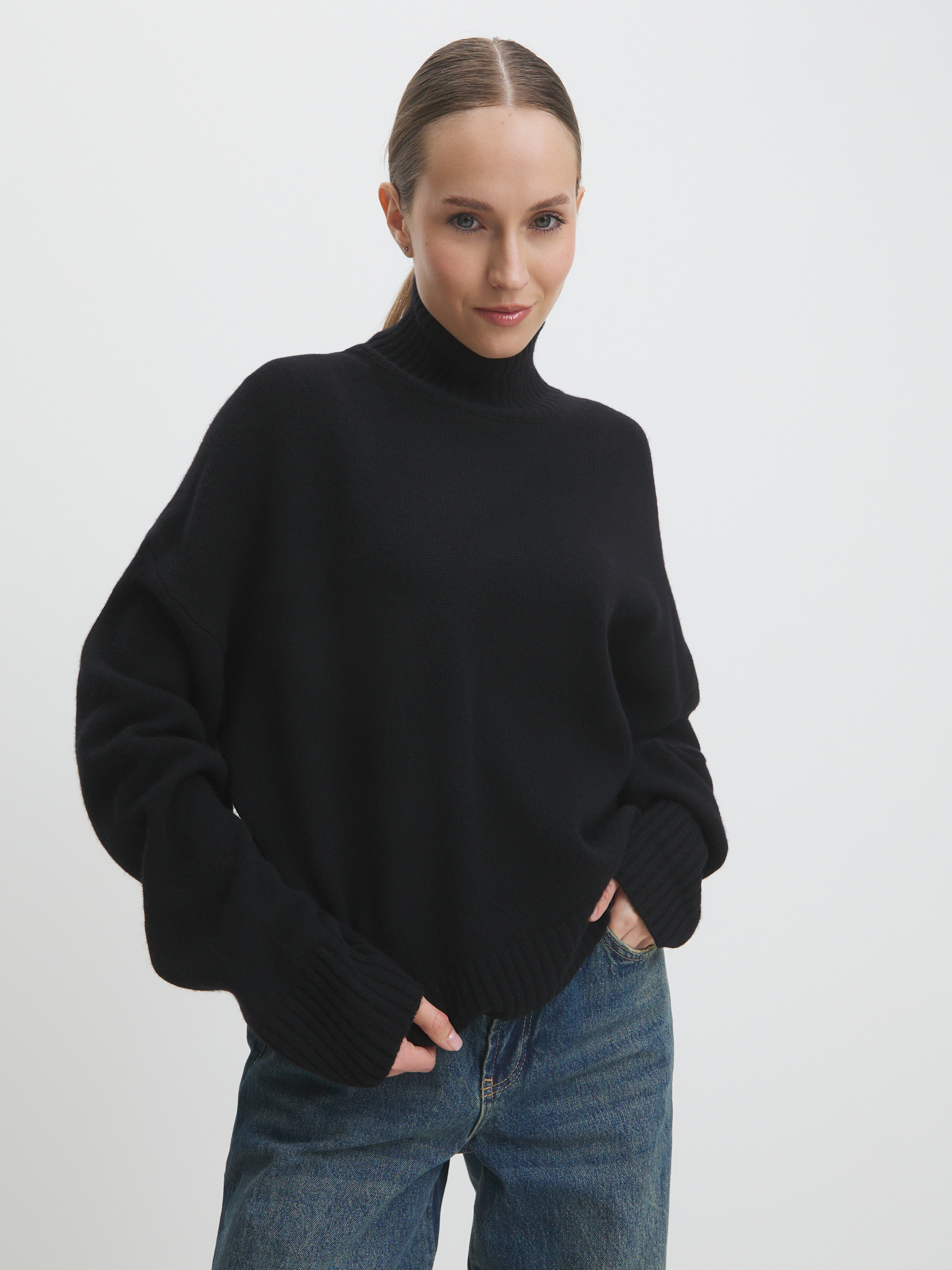 Женский свитер MAISON DAVID 4449995, черный