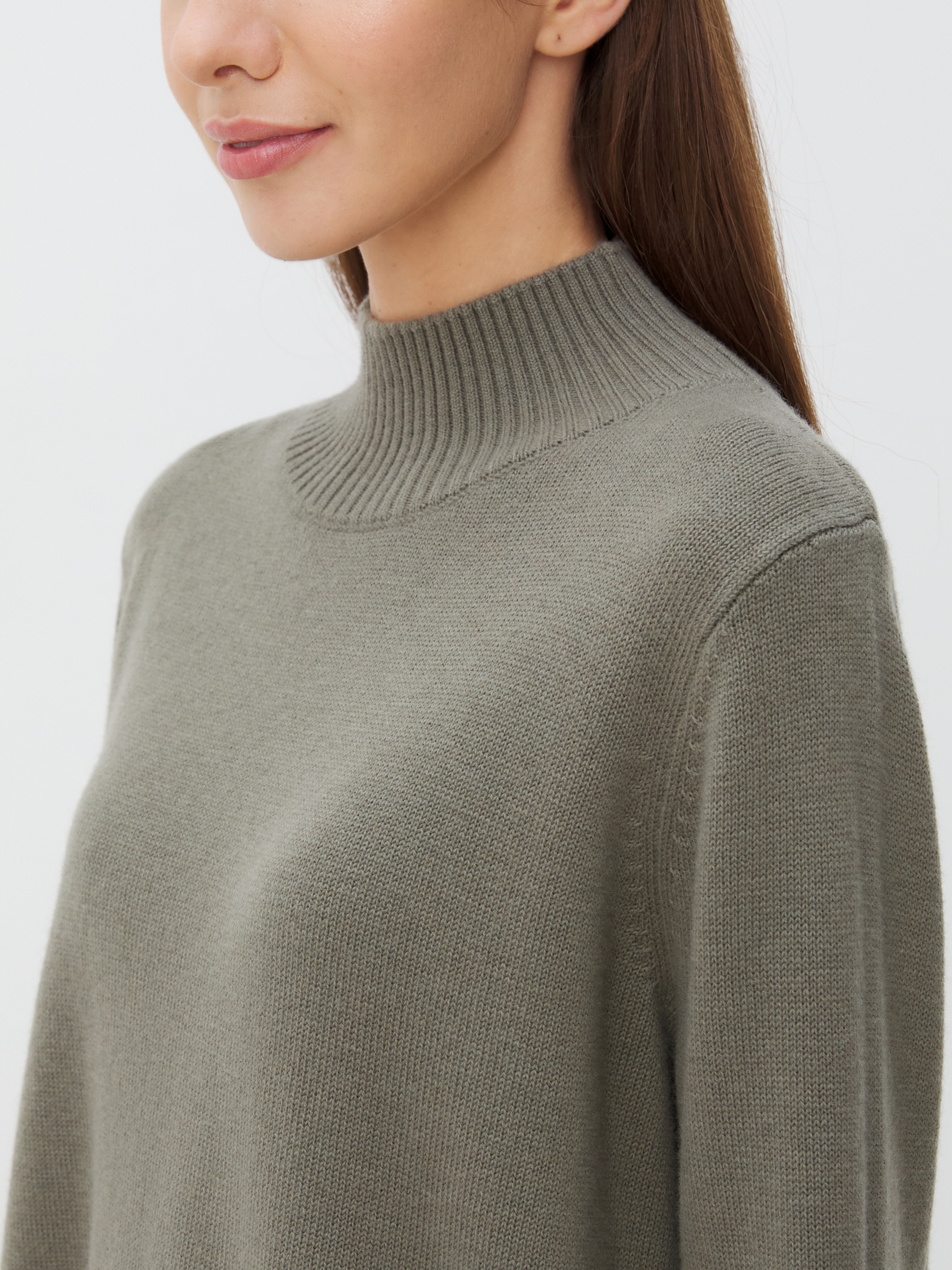 Женский свитер MAISON DAVID 4332199, серо-зеленый