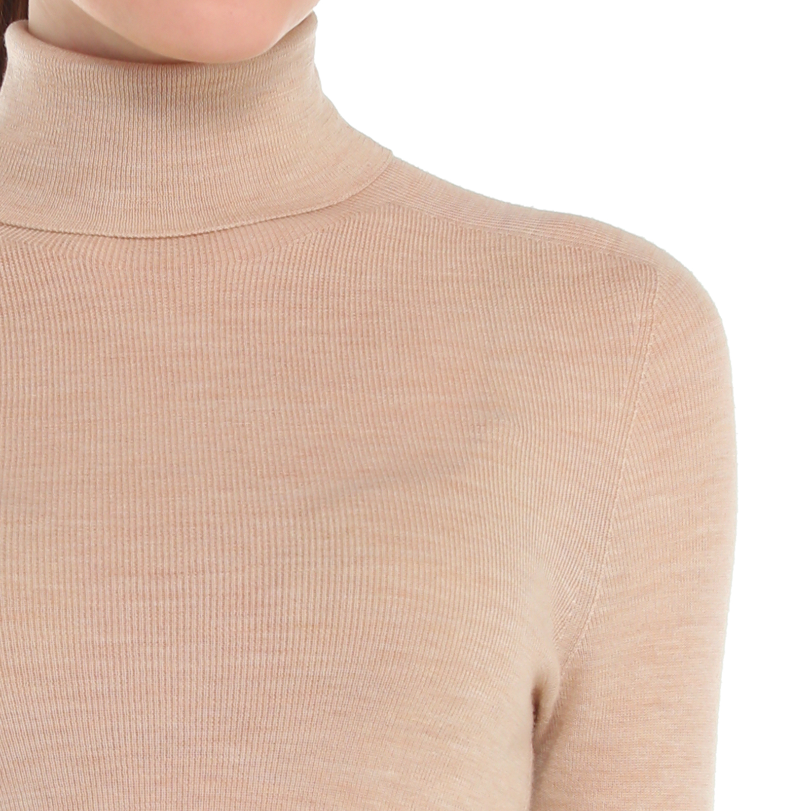 Женская бесшовная водолазка MAISON DAVID 4090139, пшеничный