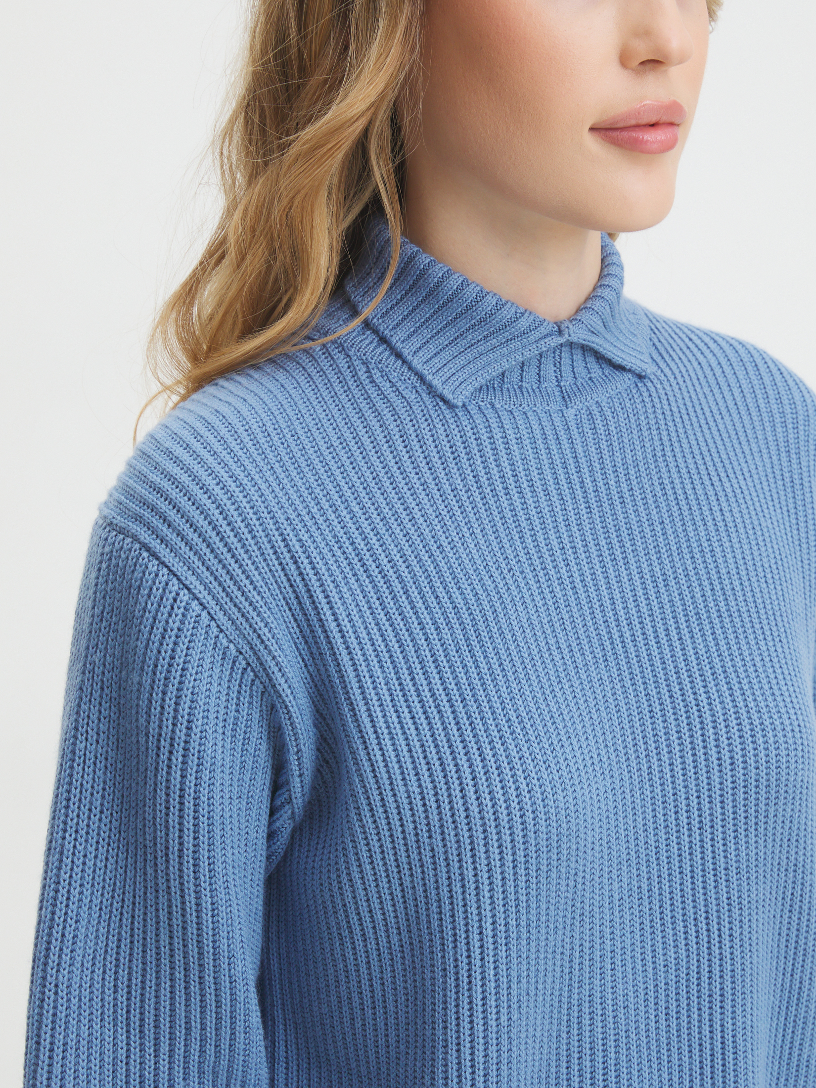 Женский свитер MAISON DAVID 4406518, серо-голубой