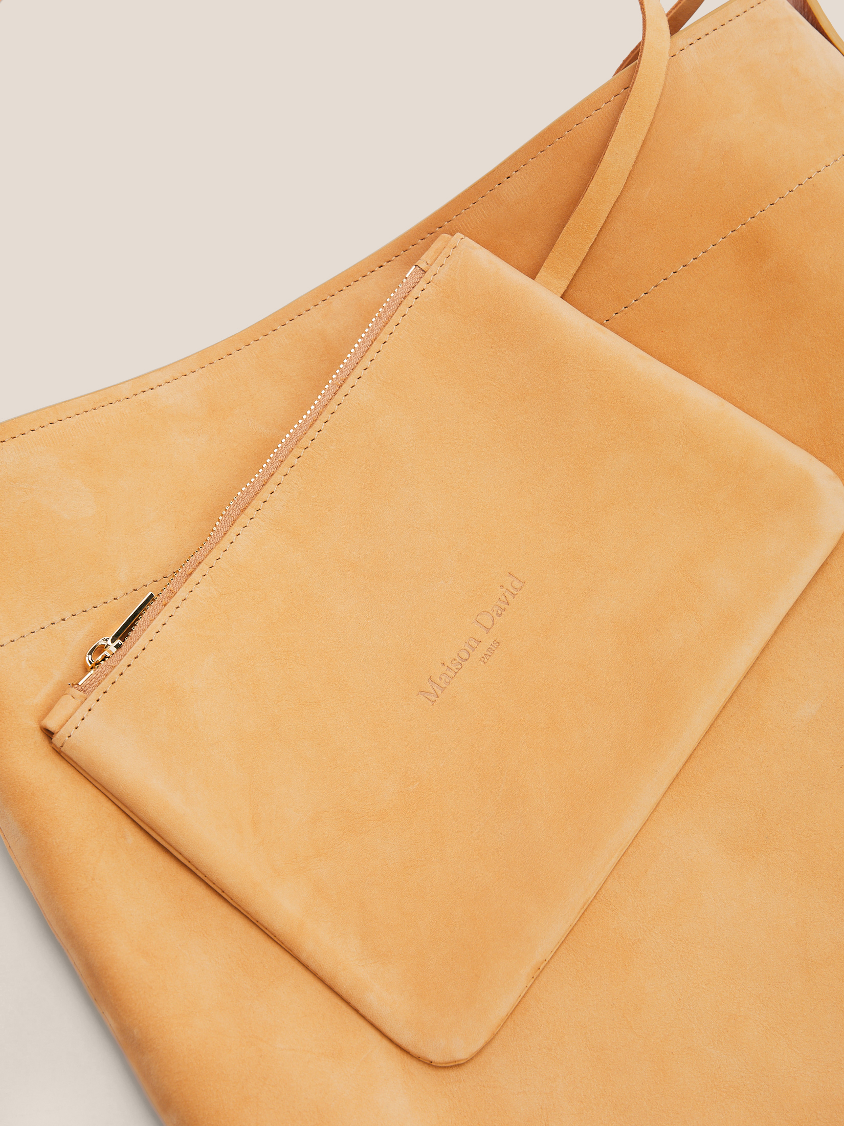 Женский шоппер MAISON DAVID 4646776, песочно-бежевый