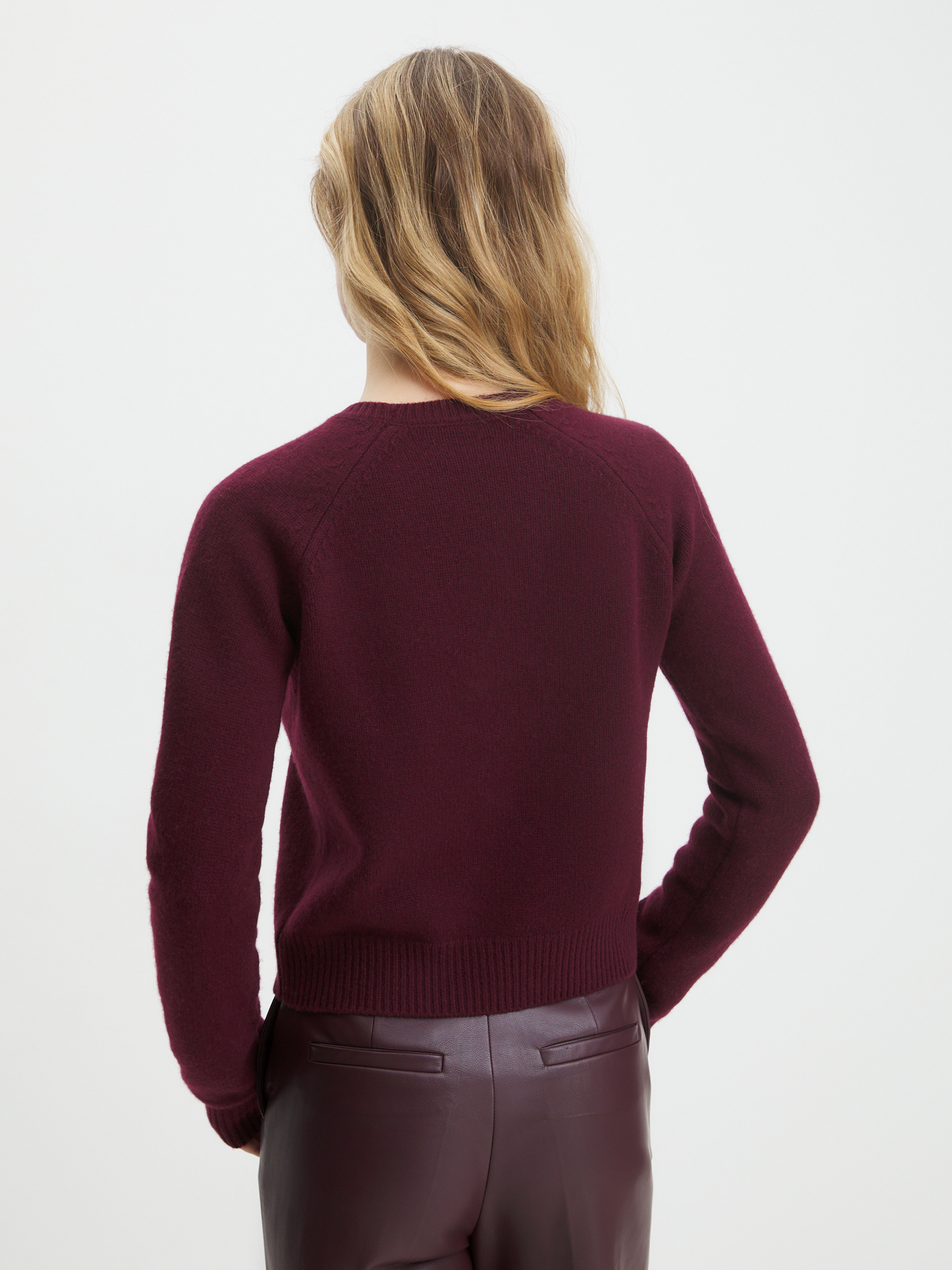 Женский джемпер MAISON DAVID 4406730, винный