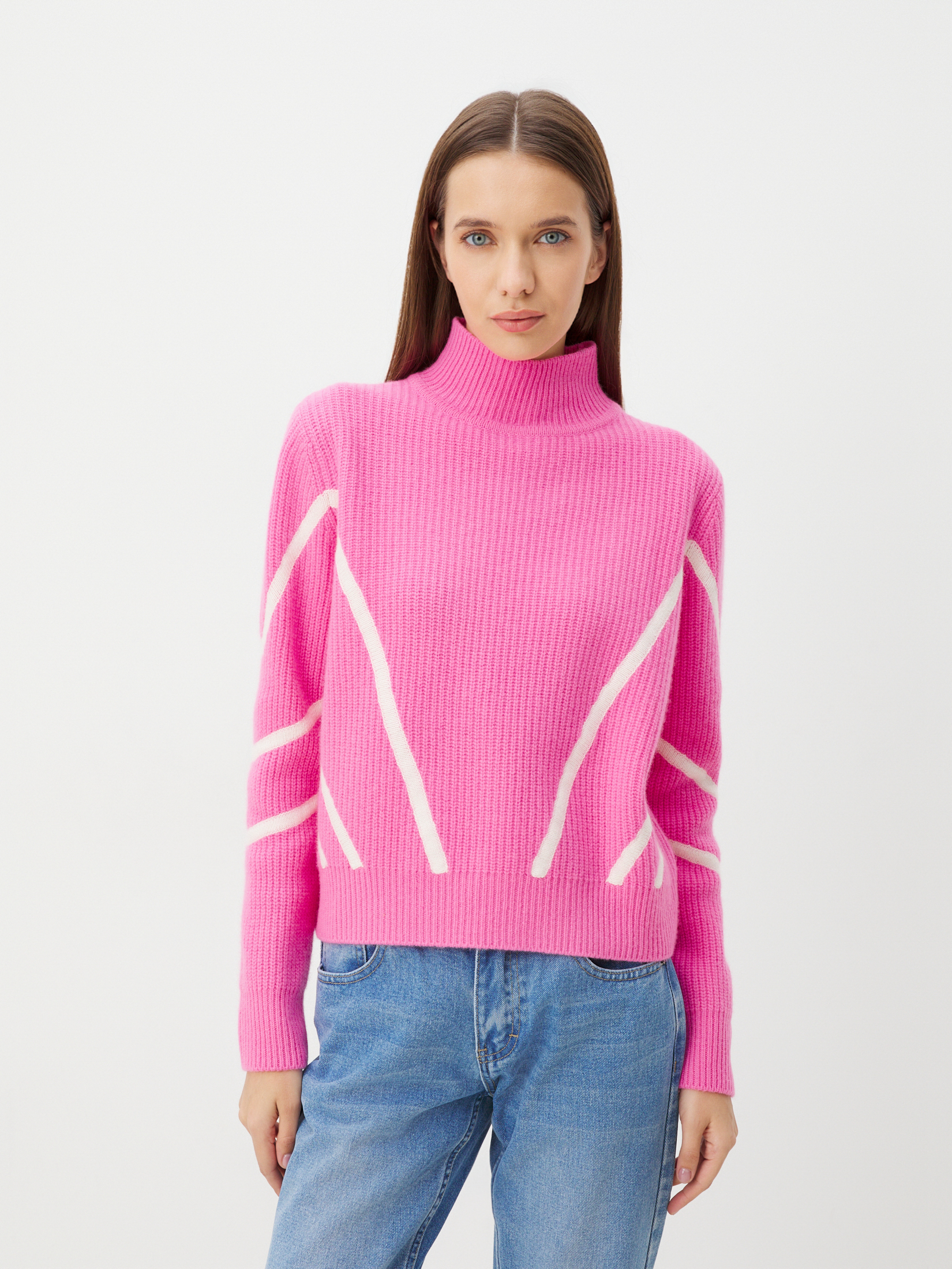 Женский свитер MAISON DAVID 3841778, розовый