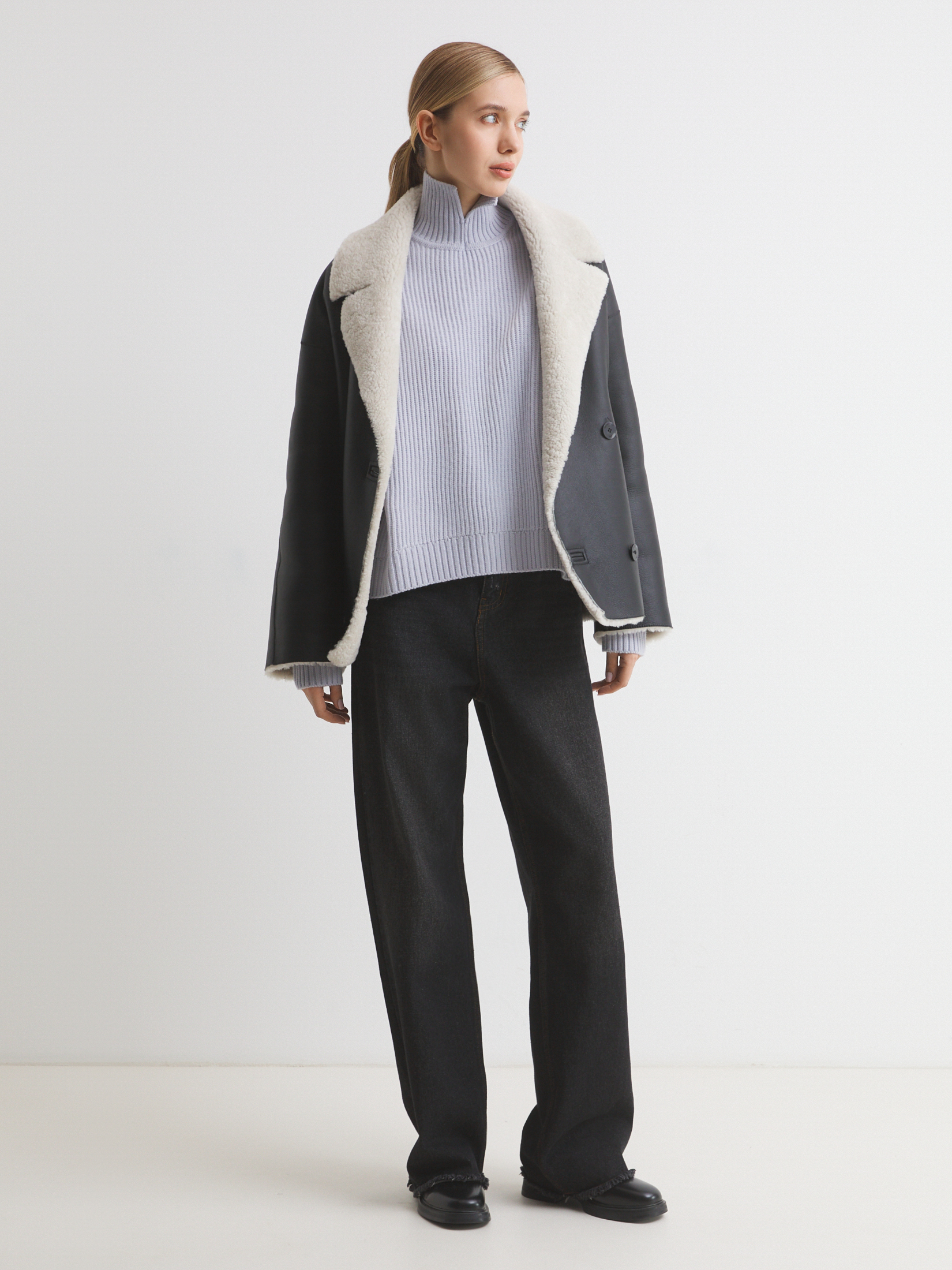 Женский свитер MAISON DAVID 4381849, бледно-фиолетовый