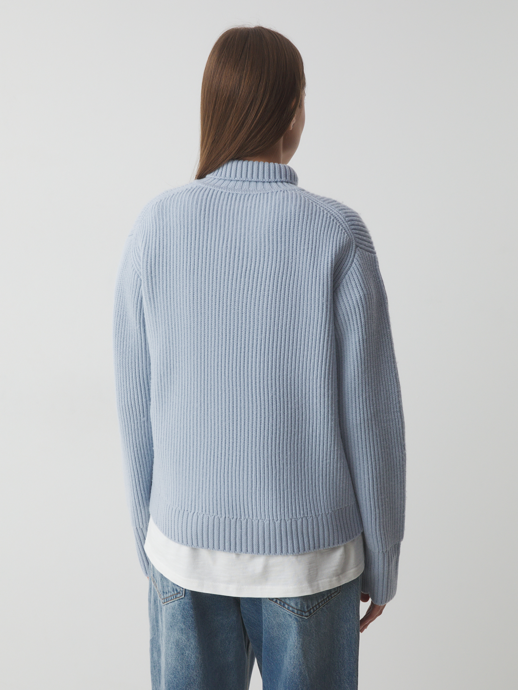 Женский свитер MAISON DAVID 4381889, серо-голубой