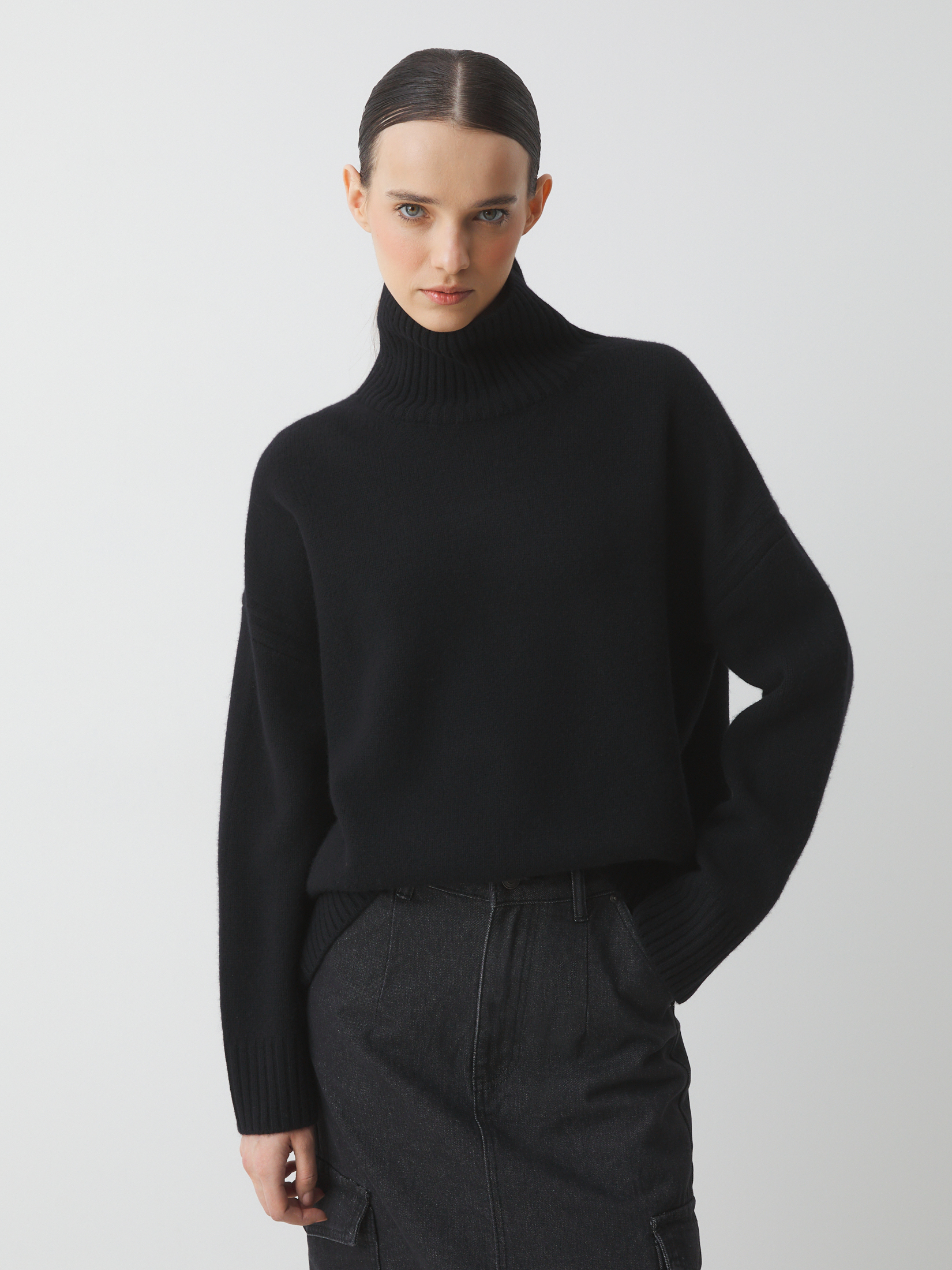 Женский свитер MAISON DAVID 4381788, черный