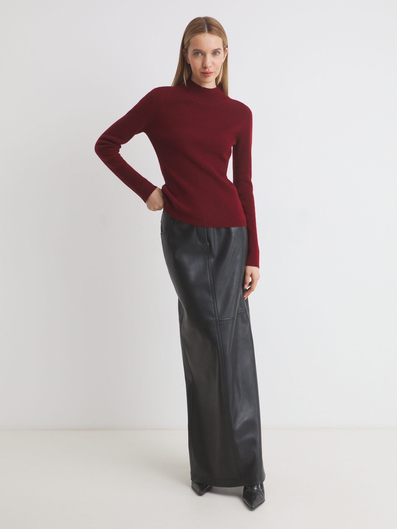 Женский джемпер MAISON DAVID 4400640, вишневый