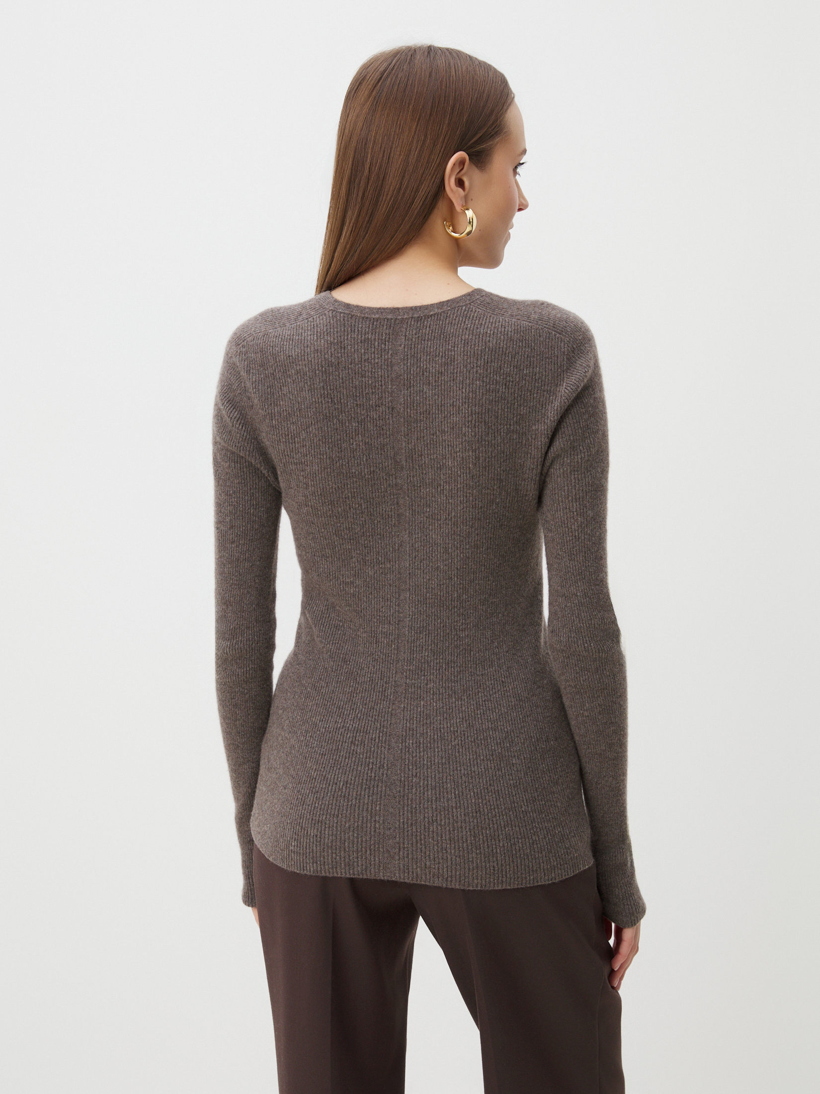 Женский пуловер MAISON DAVID 4451090, пыльно-коричневый