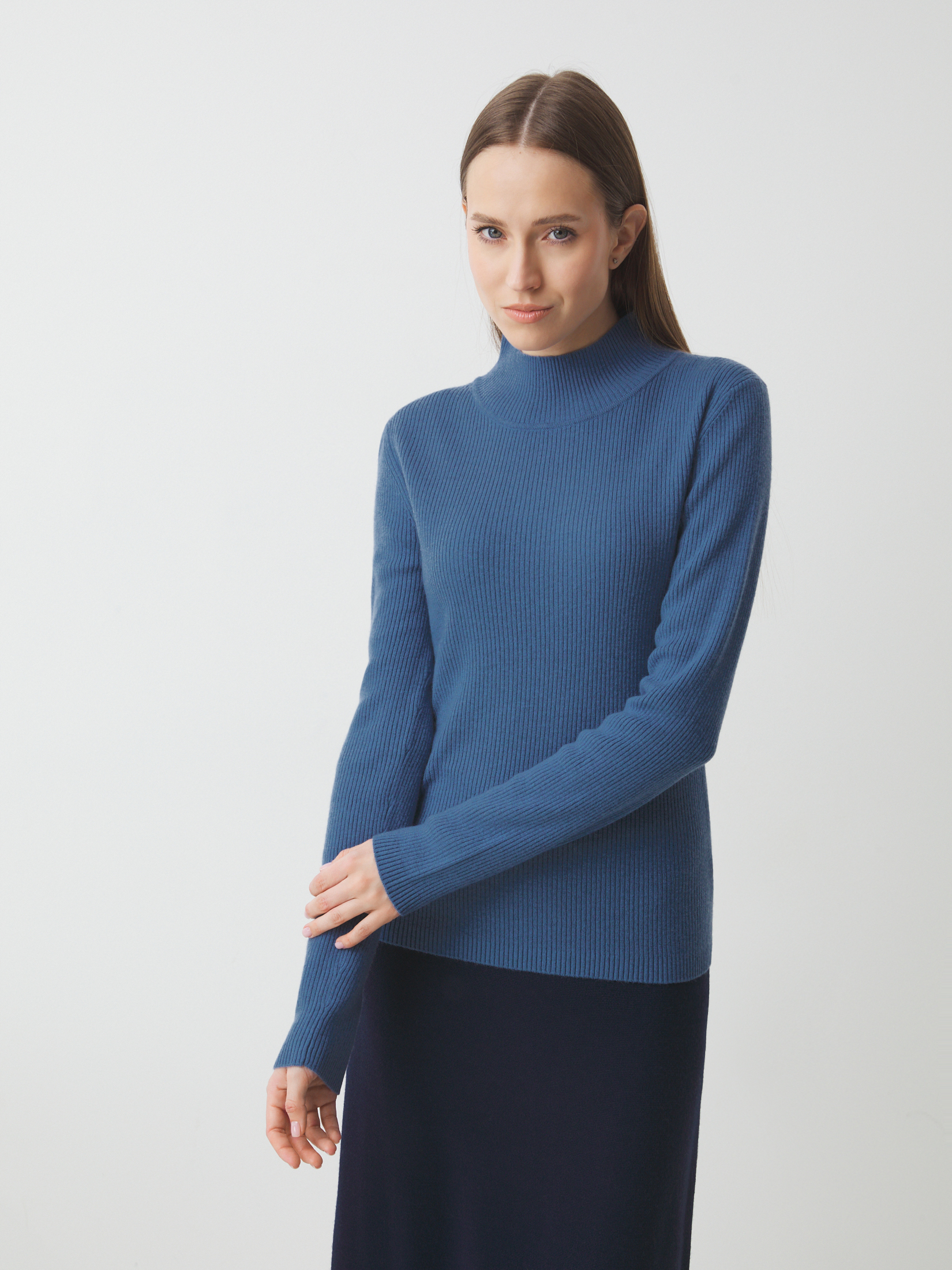 Женский джемпер MAISON DAVID 4400675, серо-синий