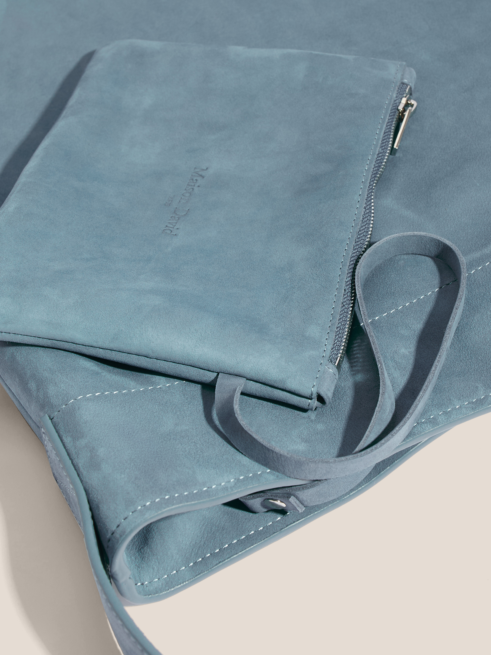 Женский шоппер MAISON DAVID 4646340, серо-голубой