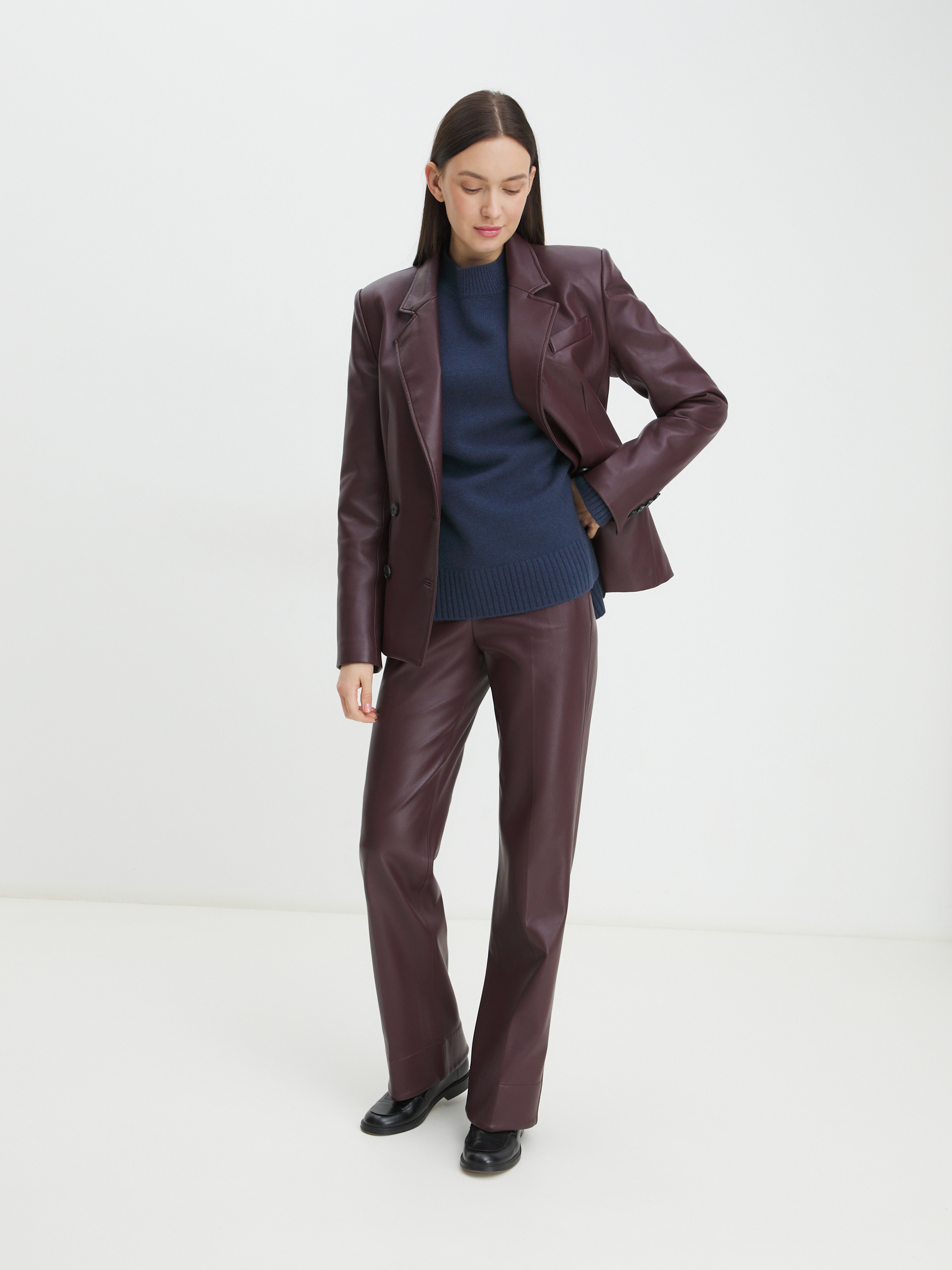 Женский свитер MAISON DAVID 4351004, серо-синий