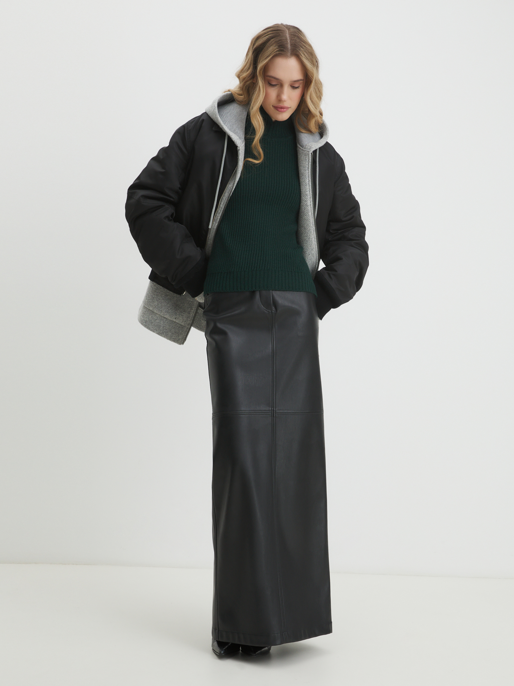 Женский свитер MAISON DAVID 4406532, темно-зеленый