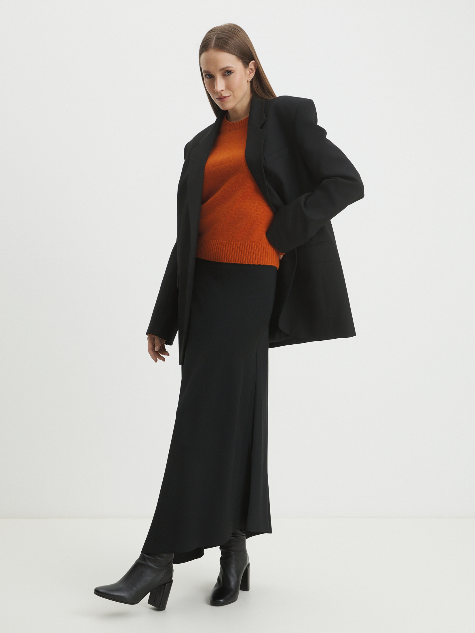 Женский джемпер MAISON DAVID 4406758, темно-оранжевый