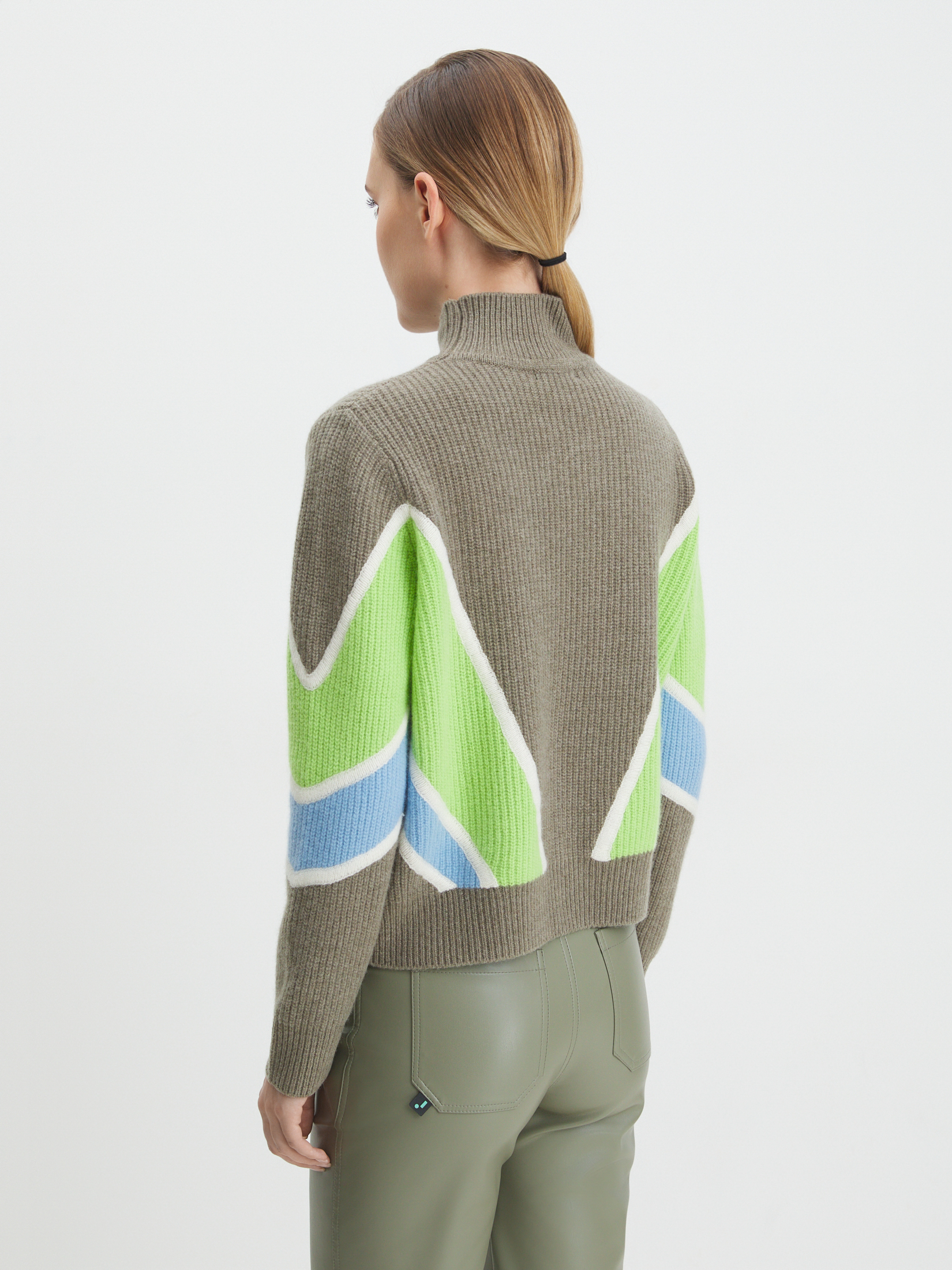 Женский свитер MAISON DAVID 3841772, хаки