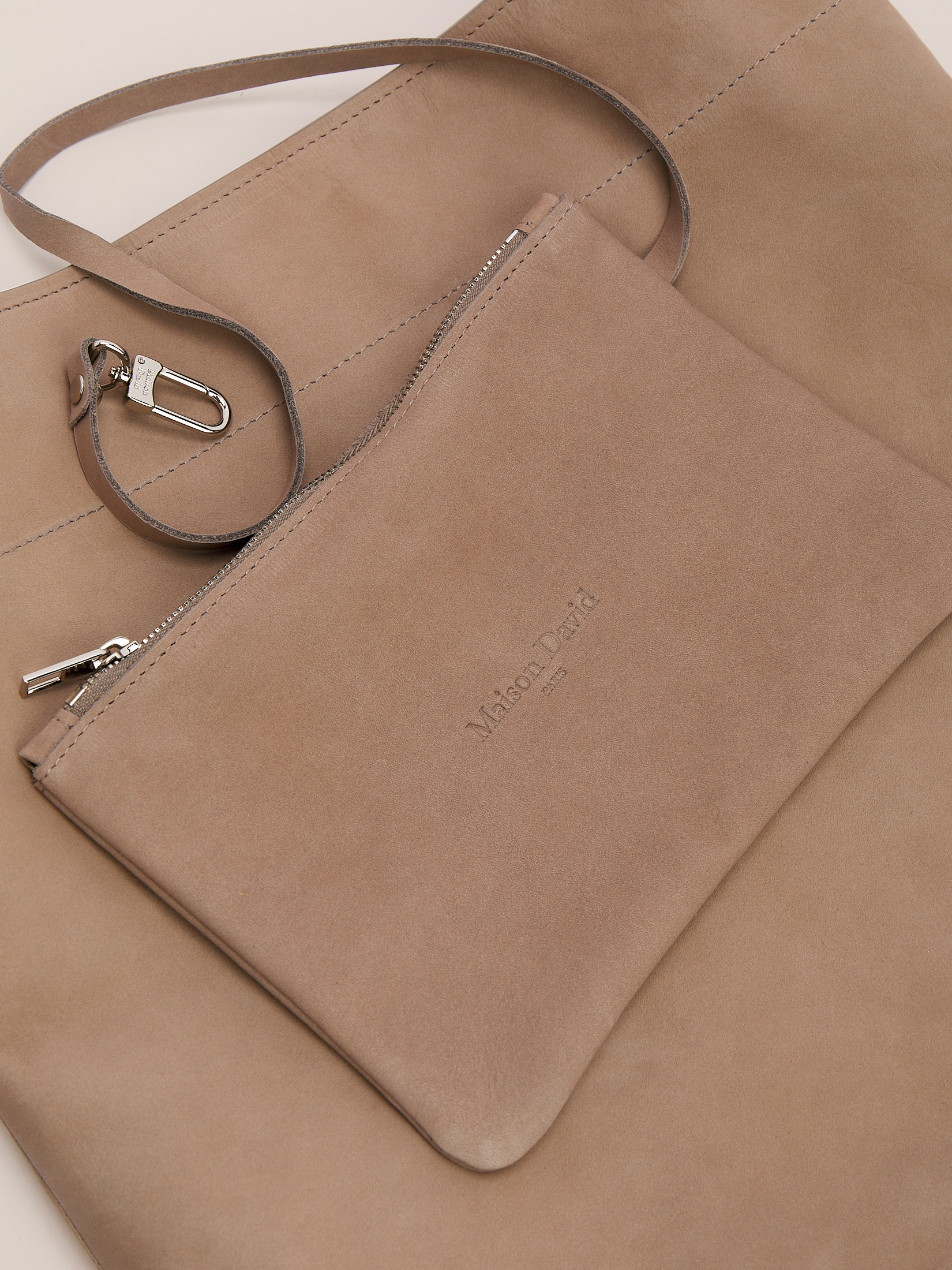 Женский шоппер MAISON DAVID 4714981, серо-бежевый