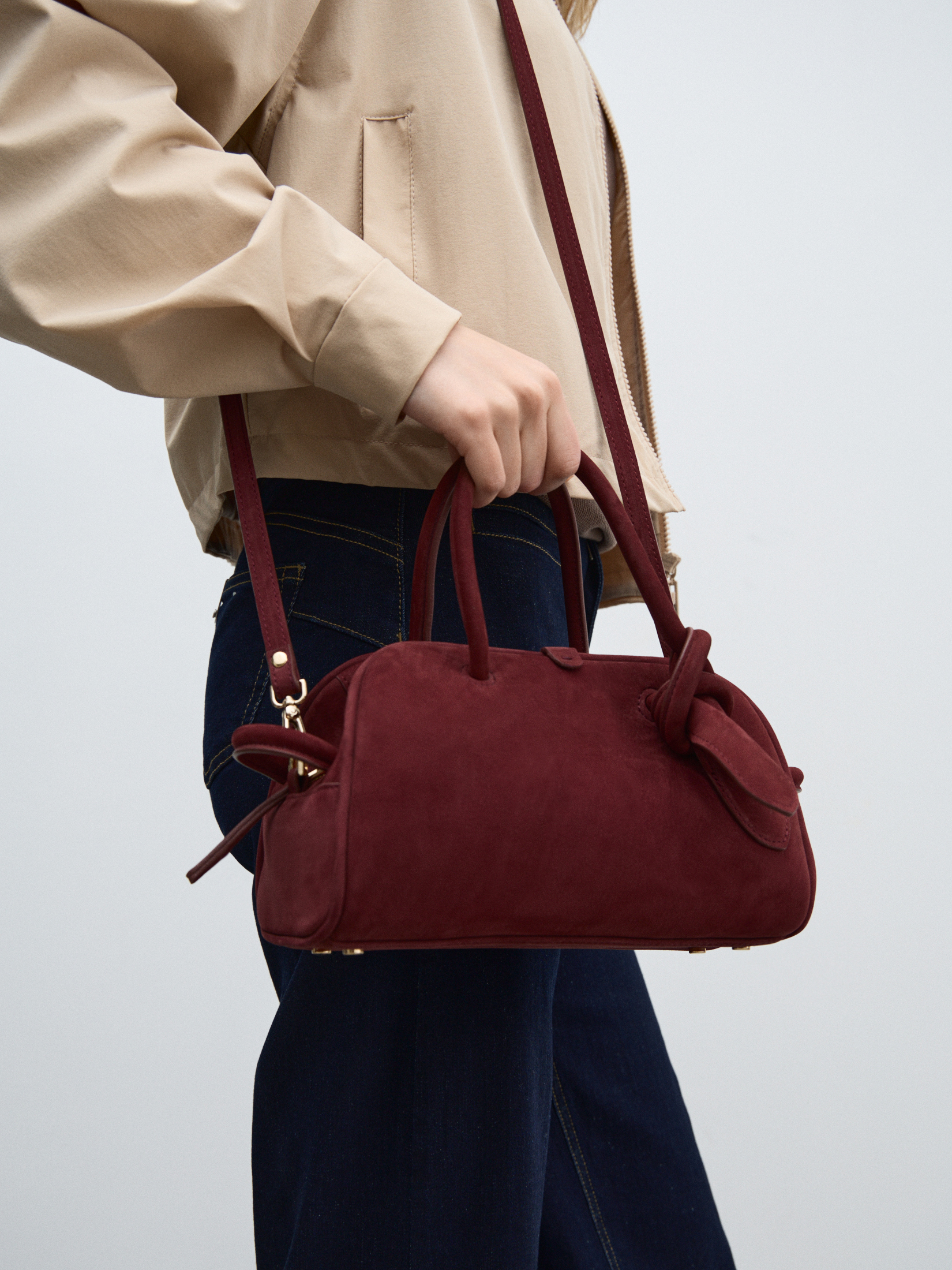 Женская сумка MAISON DAVID 4638097, бордовый