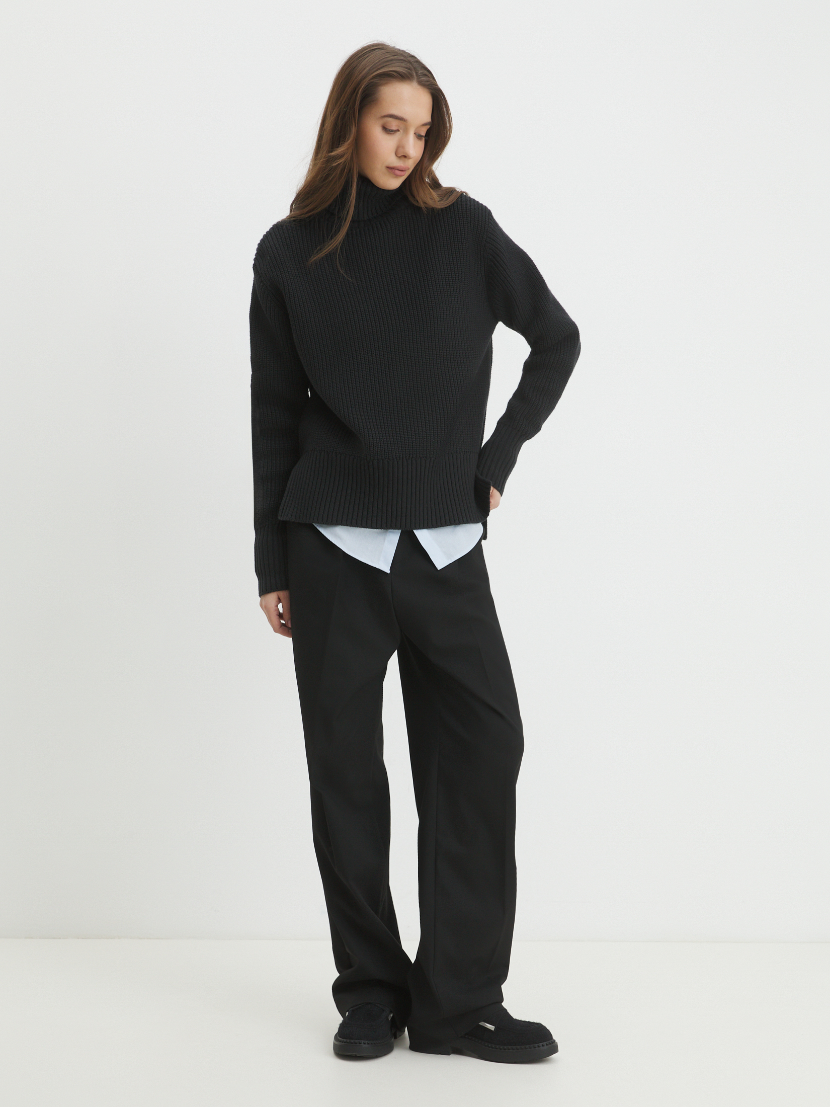 Женский свитер MAISON DAVID 4450931, черный