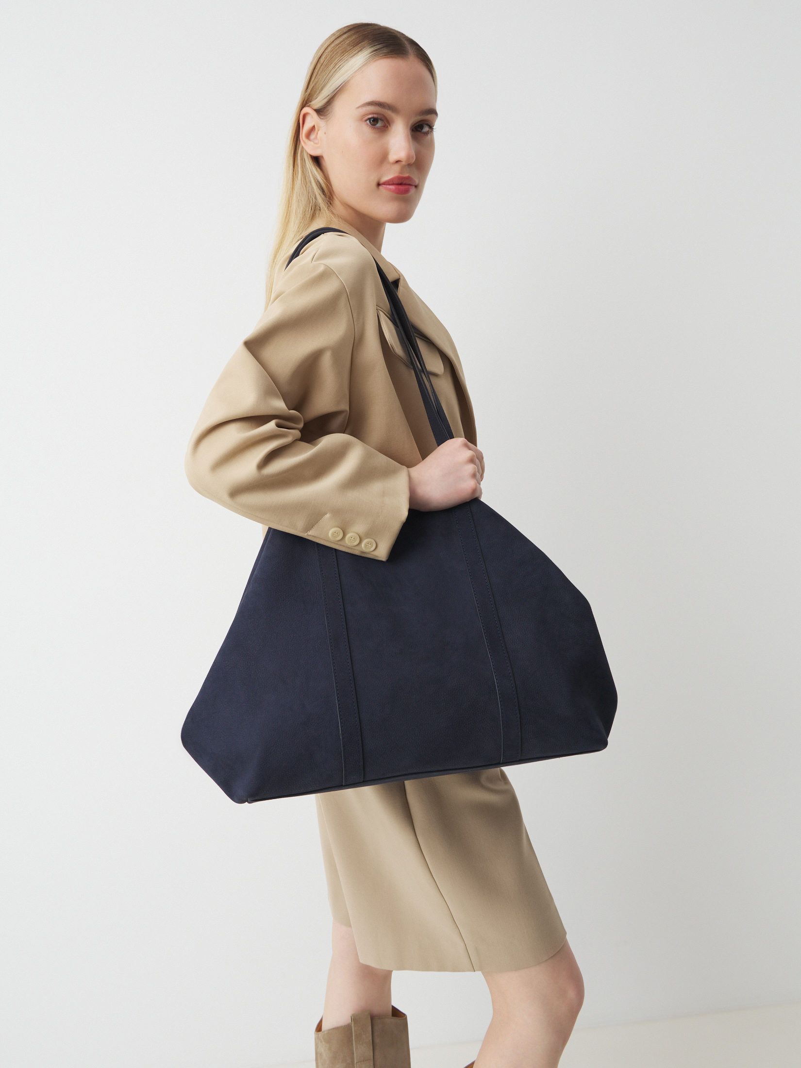 Женский шоппер MAISON DAVID 4661404, темно-синий