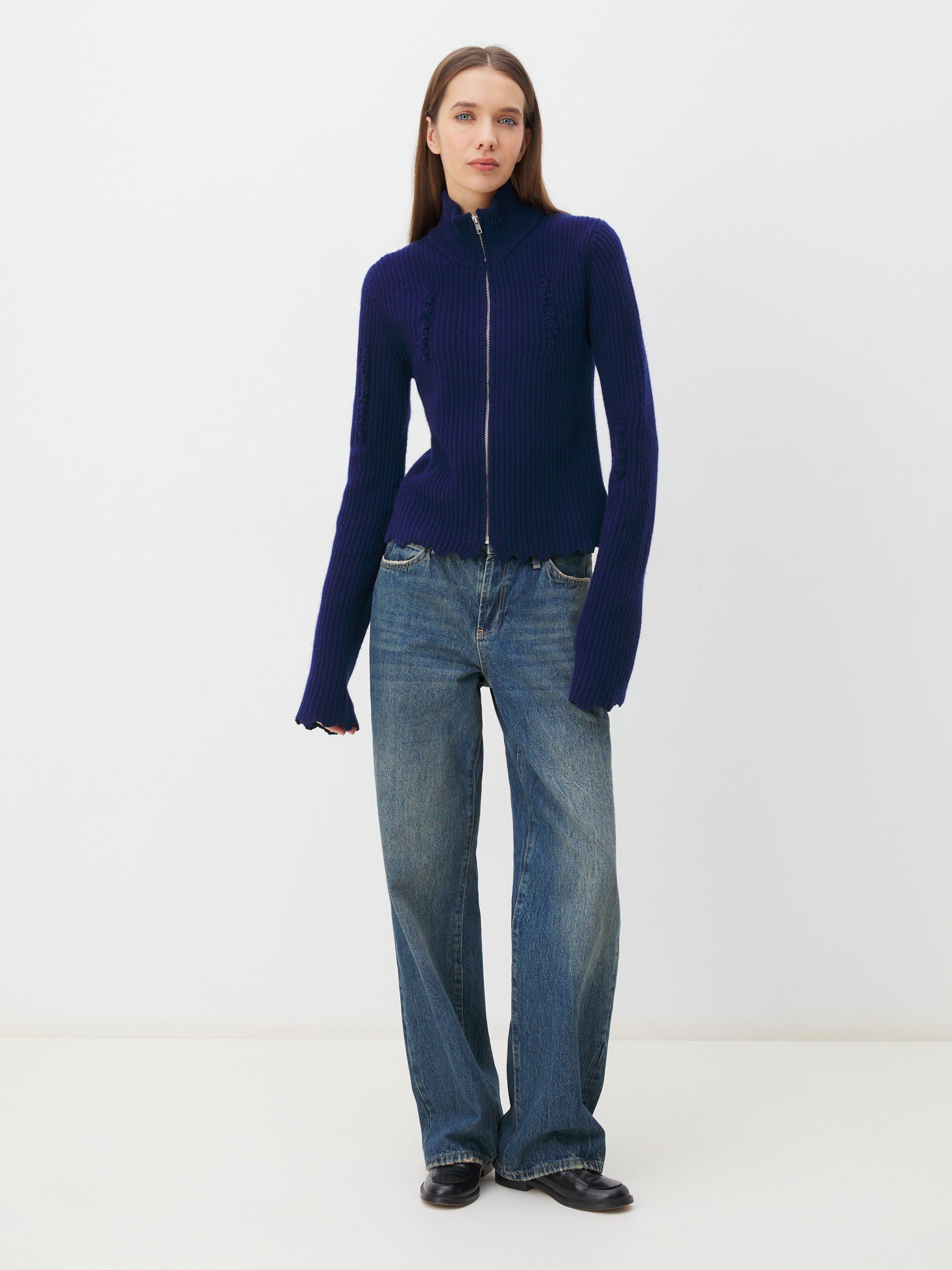 Женский кардиган MAISON DAVID 4351104, сапфировый