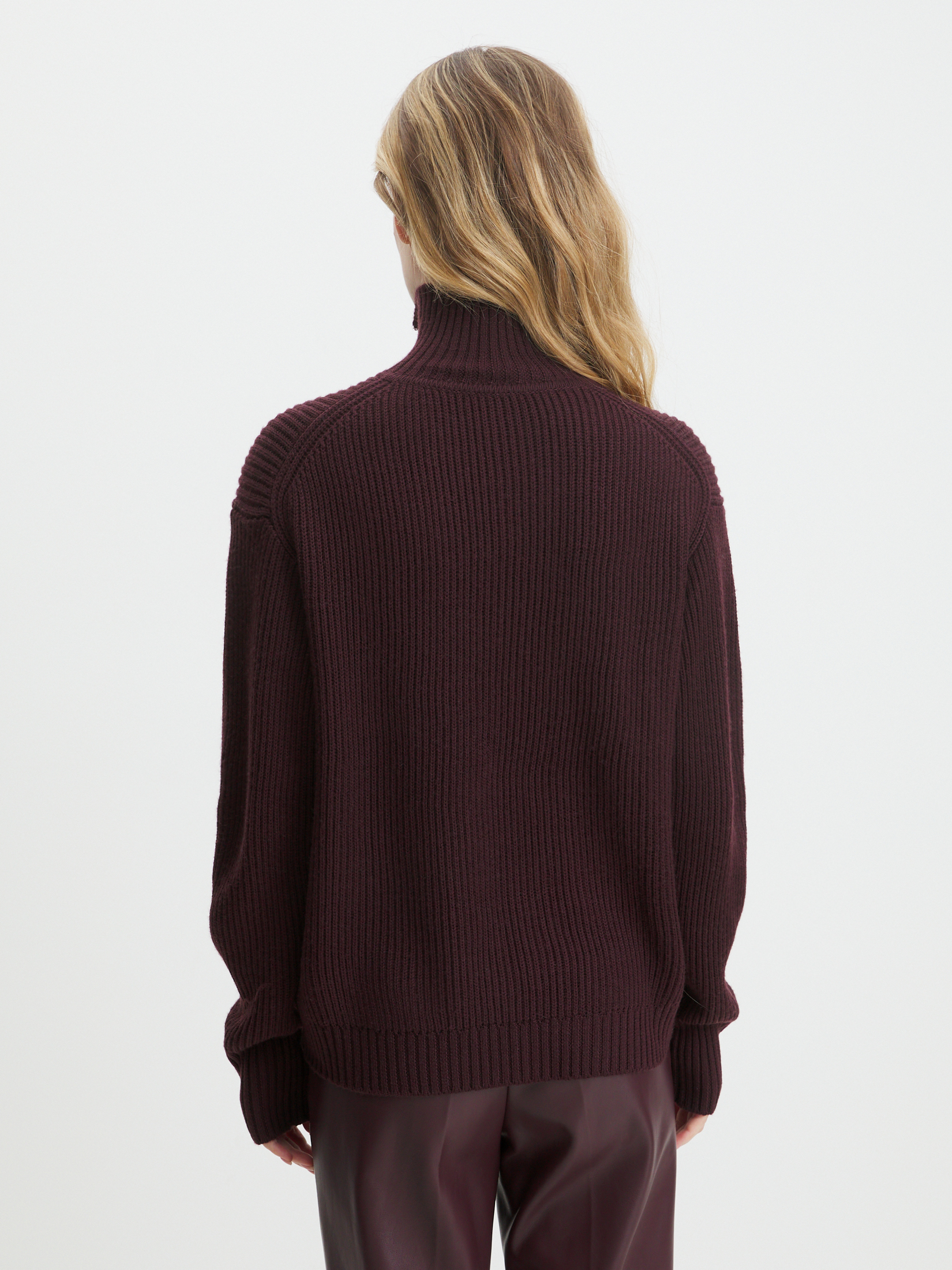 Женский свитер MAISON DAVID 4406560, каштановый