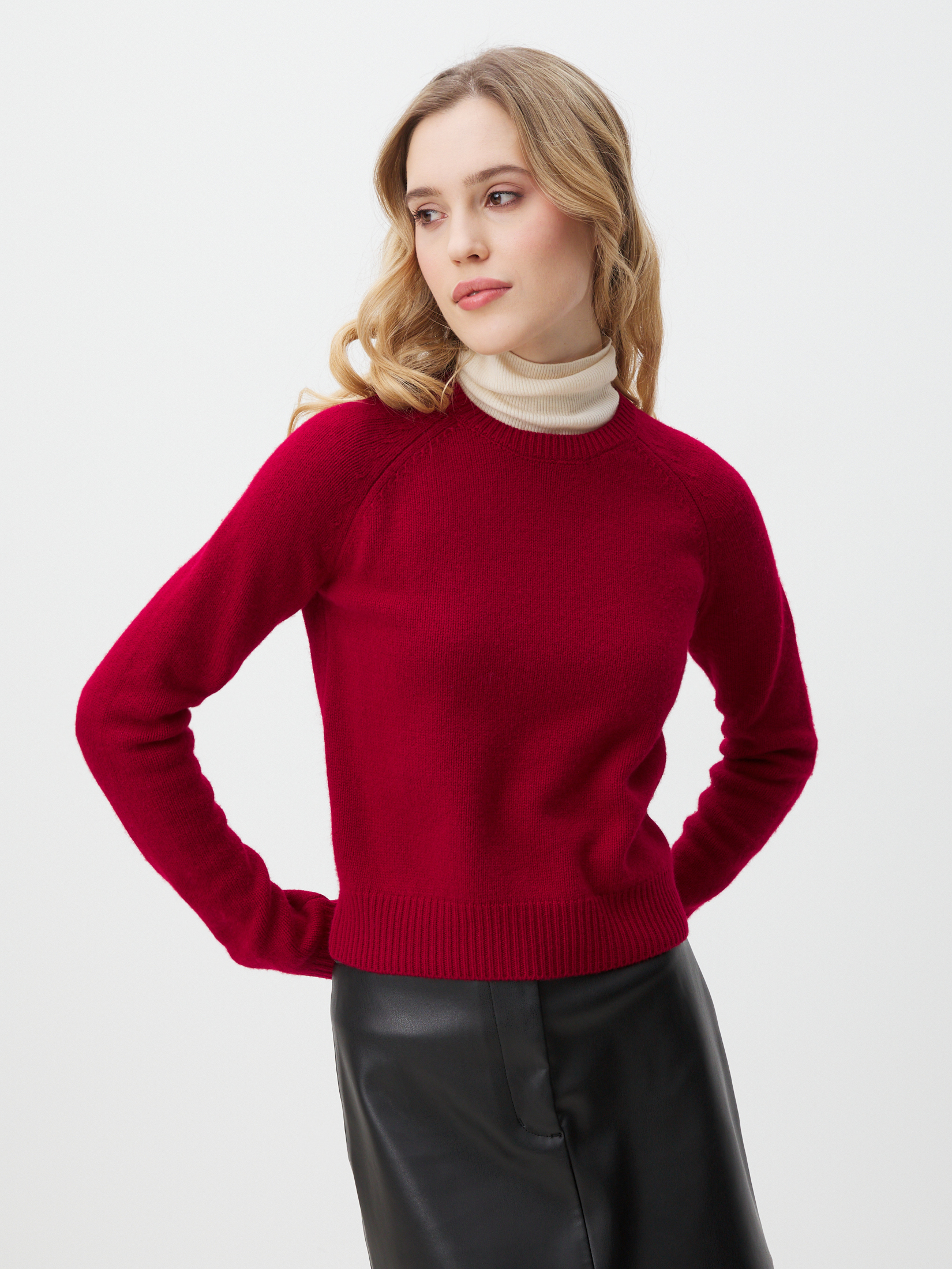 Женский джемпер MAISON DAVID 4406751, рубиновый