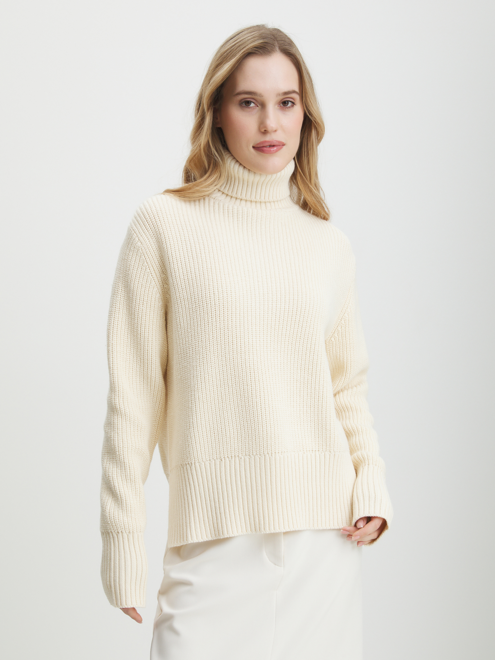 Женский свитер MAISON DAVID 4450871, молочно-бежевый