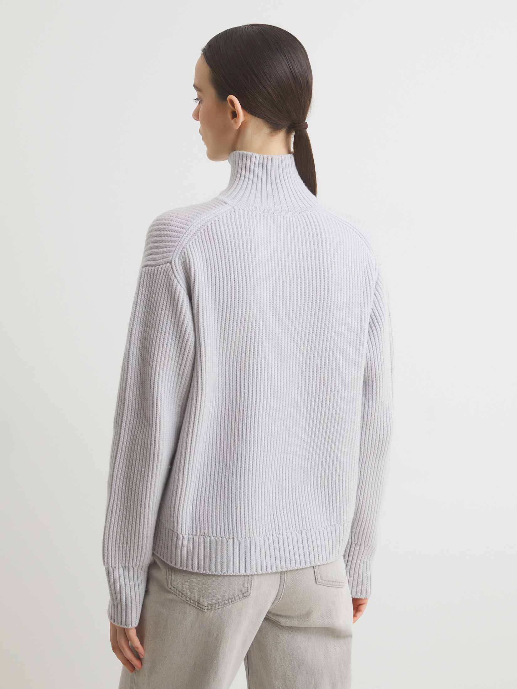 Женский свитер MAISON DAVID 4381884, бледно-серый