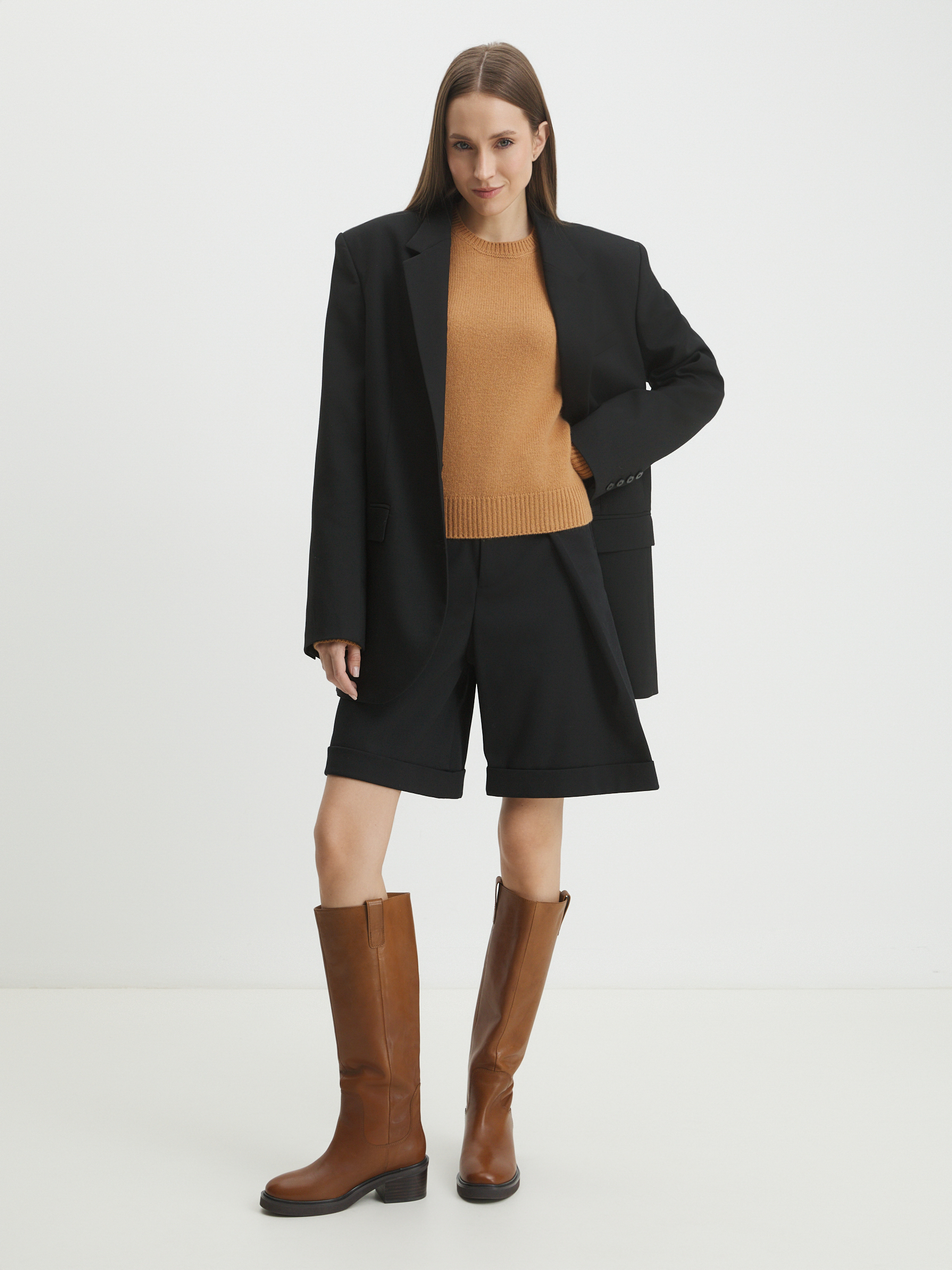 Женский джемпер MAISON DAVID 4406772, светло-коричневый