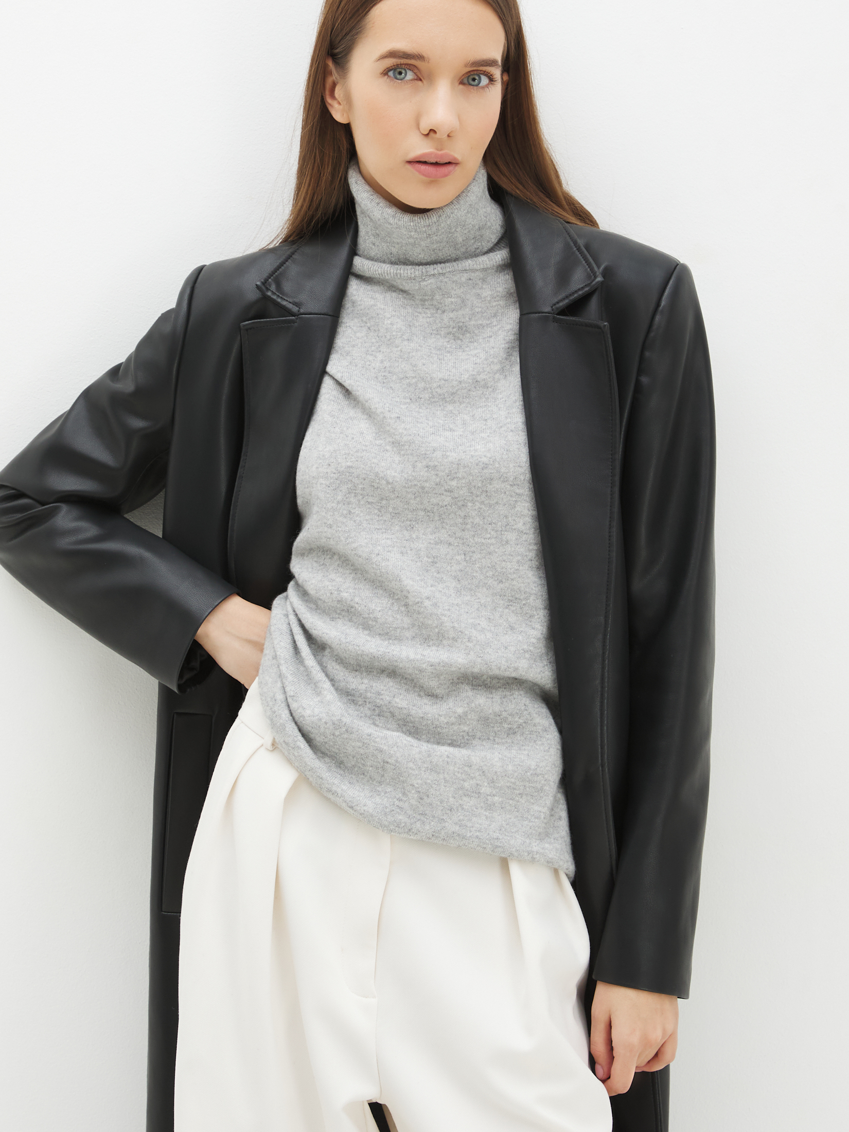 Женский свитер MAISON DAVID 4269418, бледно-серый